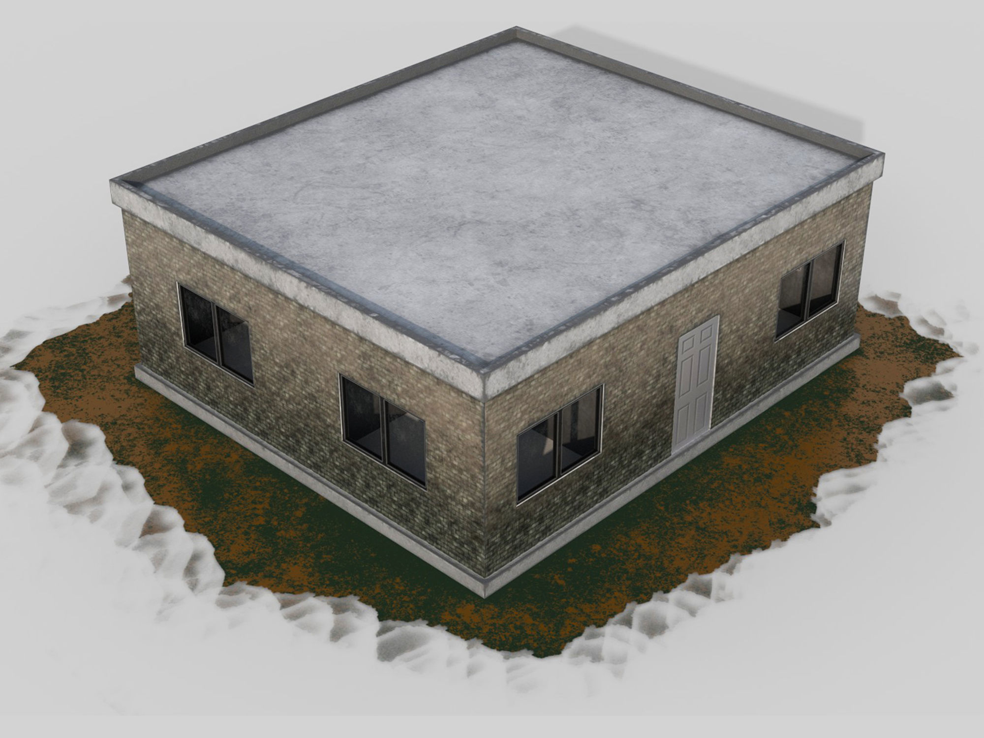 3D Low poly game asset Home Low-poly 3D model_4