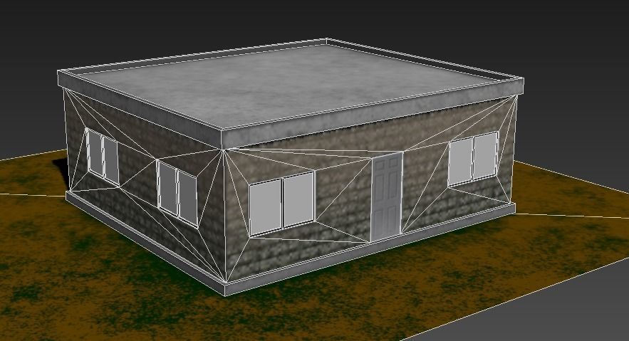3D Low poly game asset Home Low-poly 3D model_5