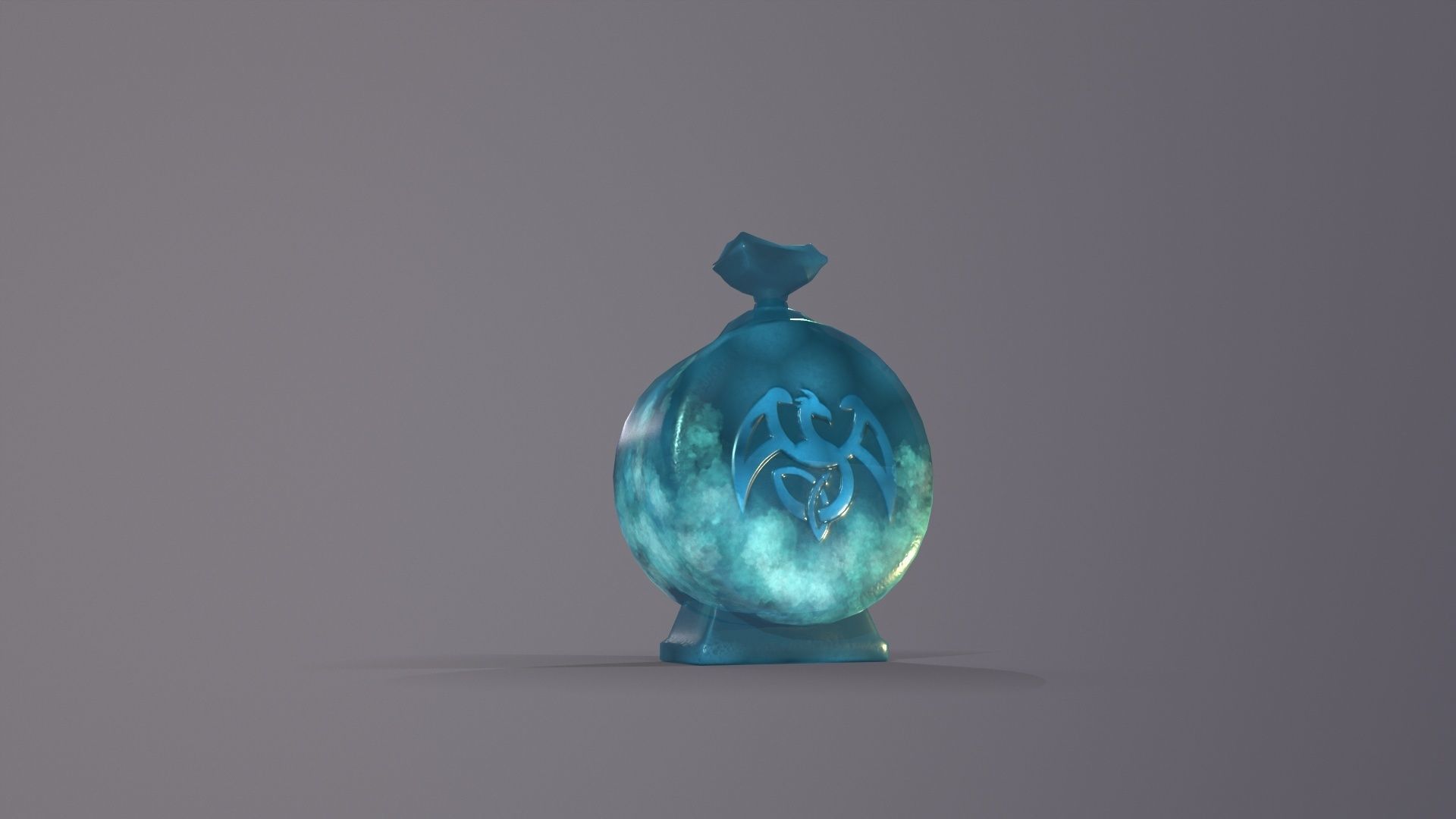 Magic Glowing Dragon Potion Stylized Fantasy PBR Game Asset Low-poly 3D model_12