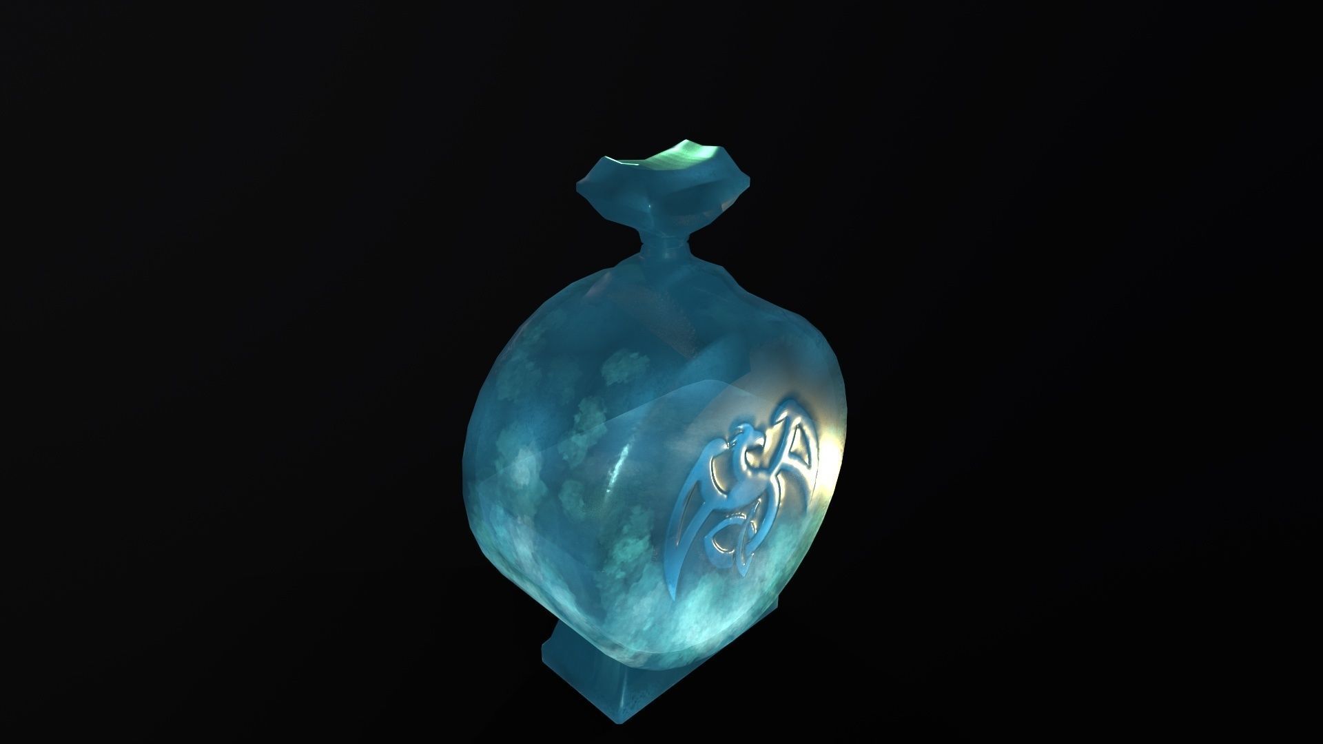 Magic Glowing Dragon Potion Stylized Fantasy PBR Game Asset Low-poly 3D model_9