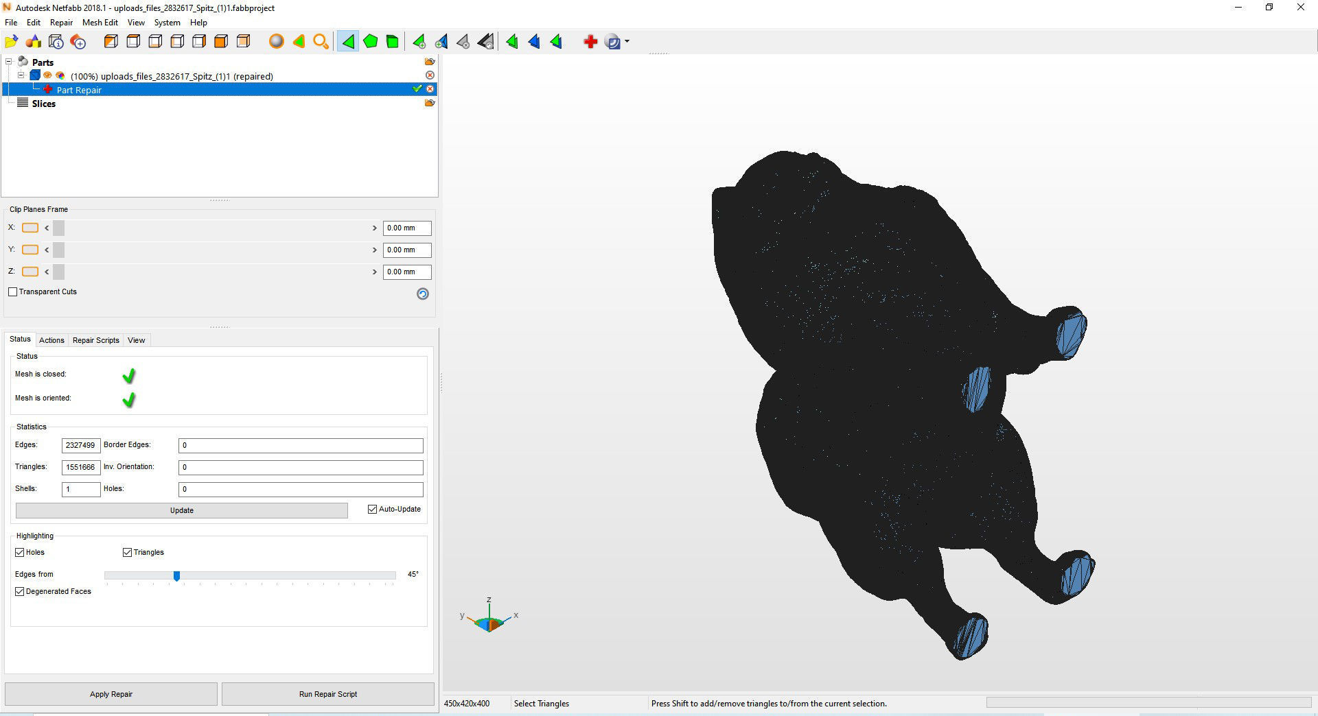 Pomeranian figurine 3D print model_12