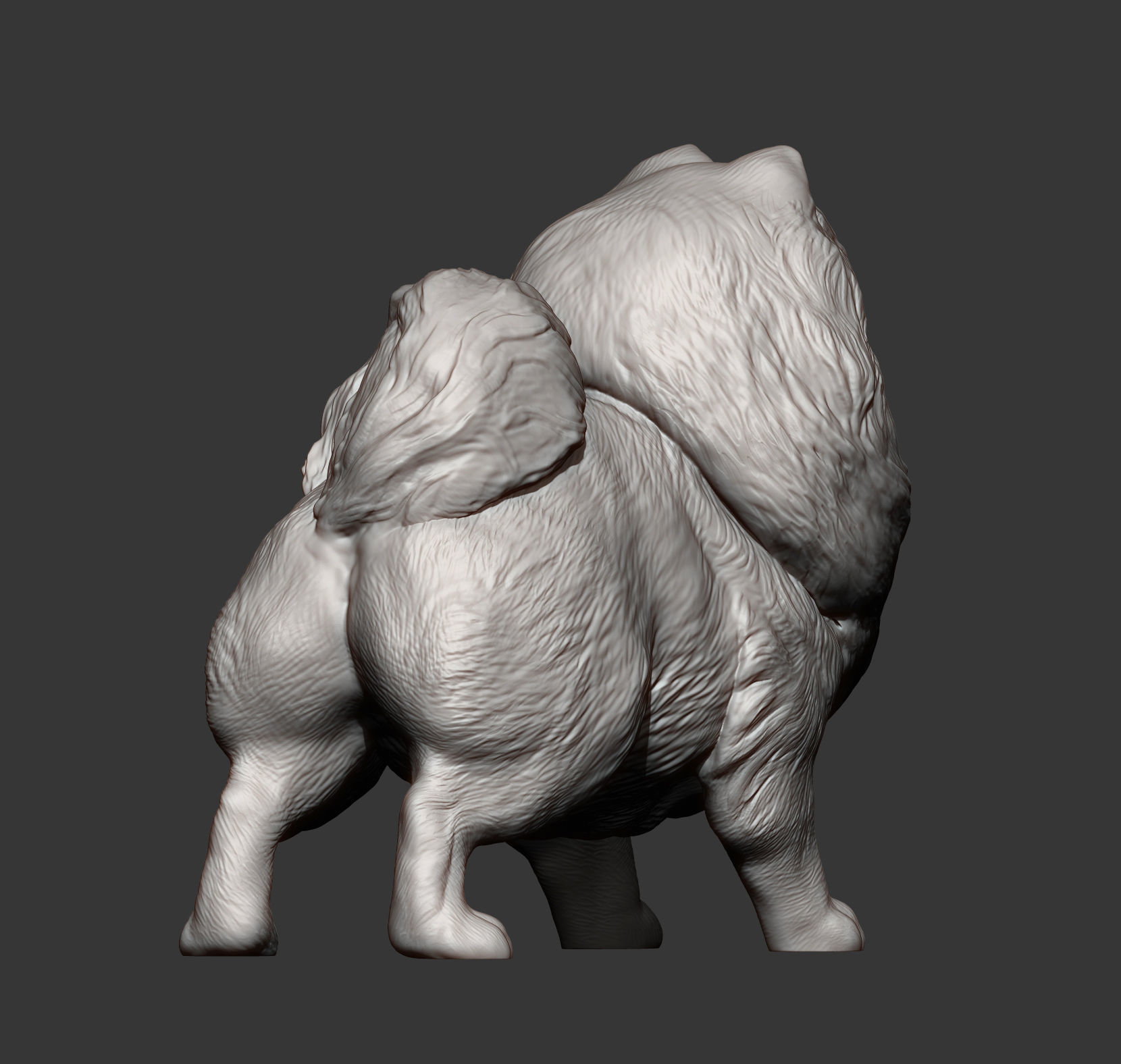 Pomeranian figurine 3D print model_8