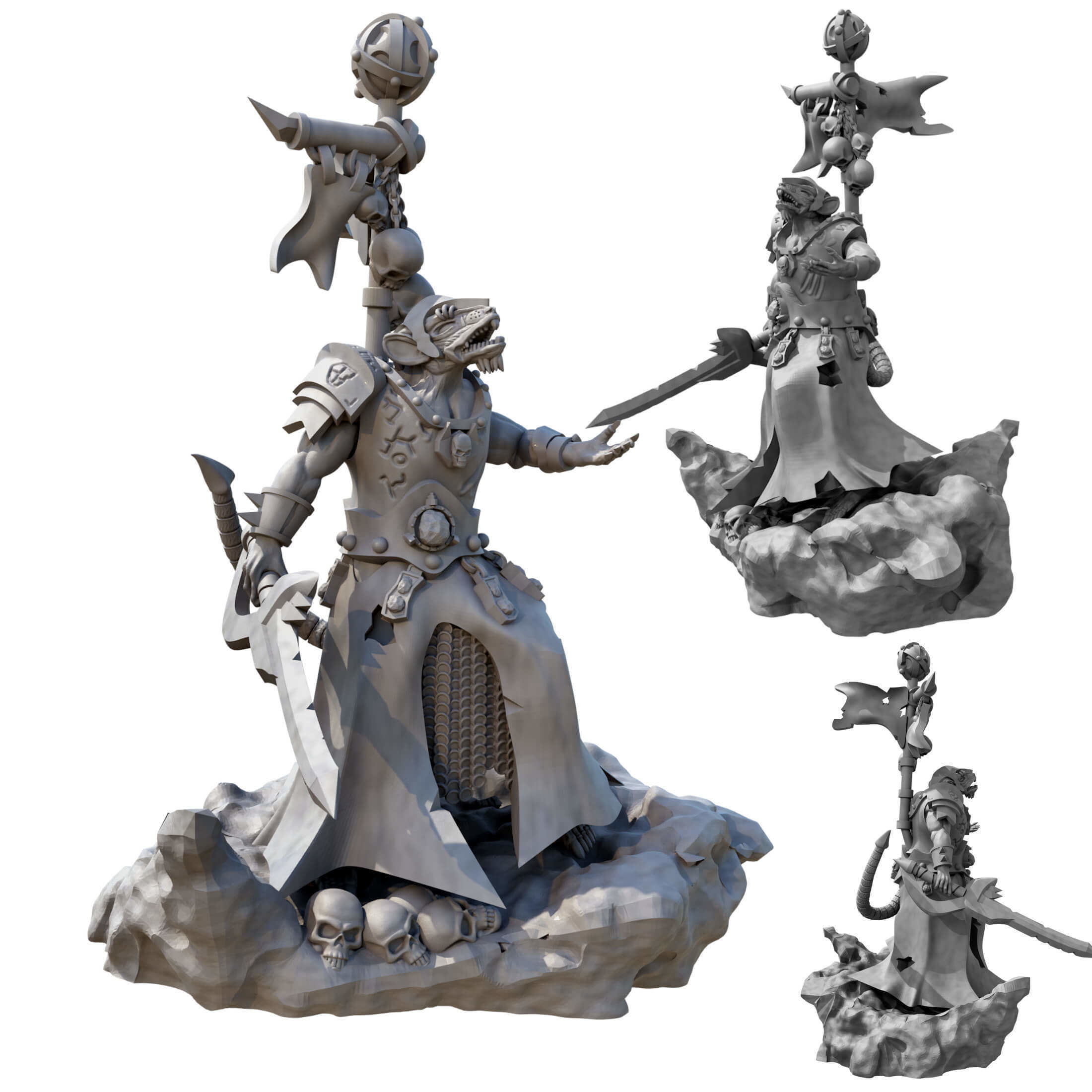 Free Sample Lord Of Rats Rat Swarms Miniature Free 3D print model_20