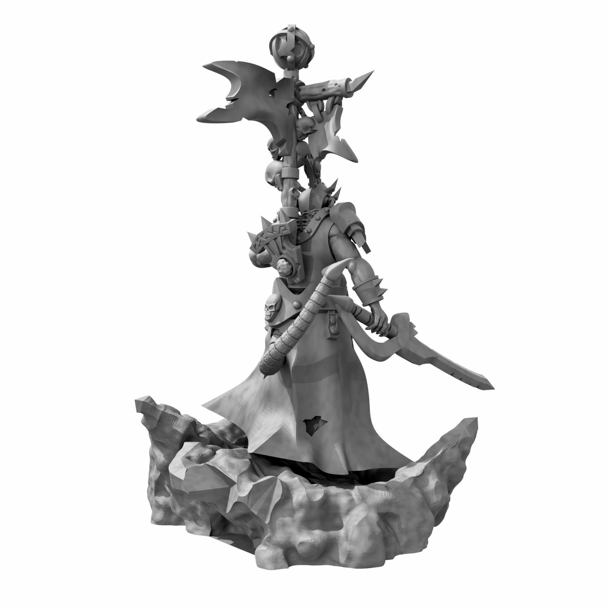 Lord Of Rats Rat Swarms Leader Multiple poses and weapons 3D print model_13