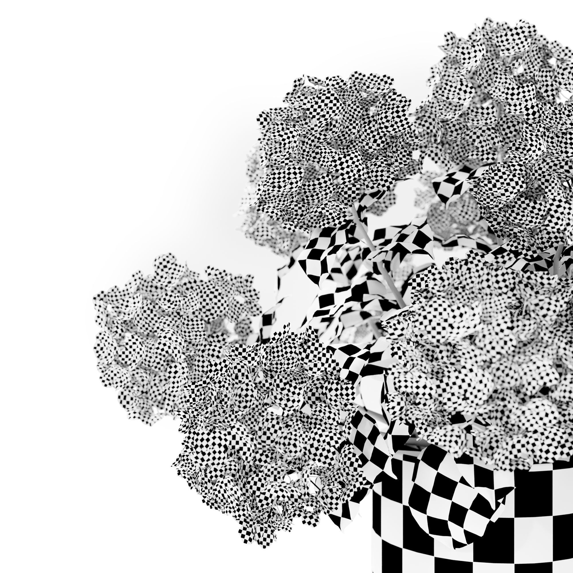 Hydrangea Blue 3D model_8