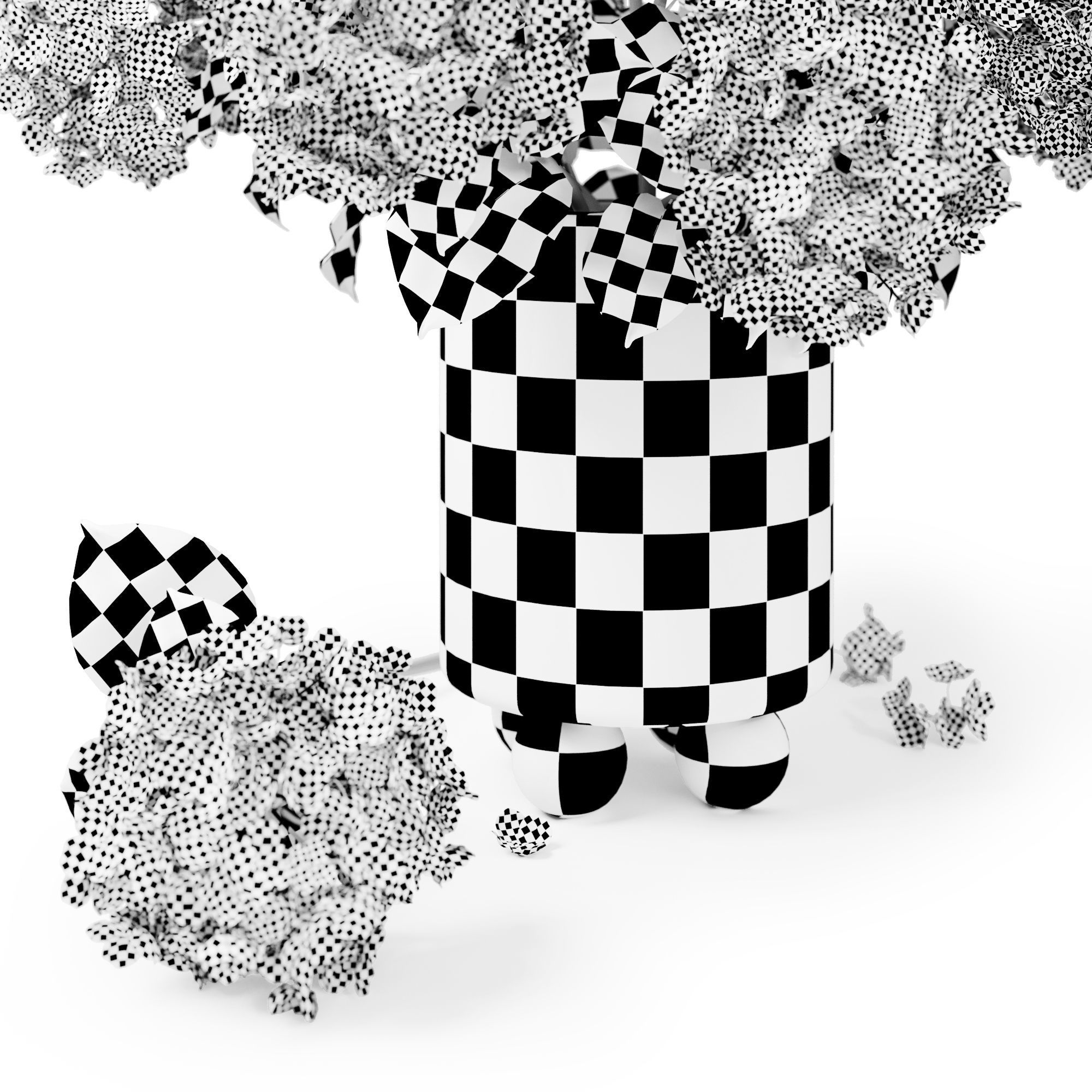 Hydrangea Blue 3D model_10