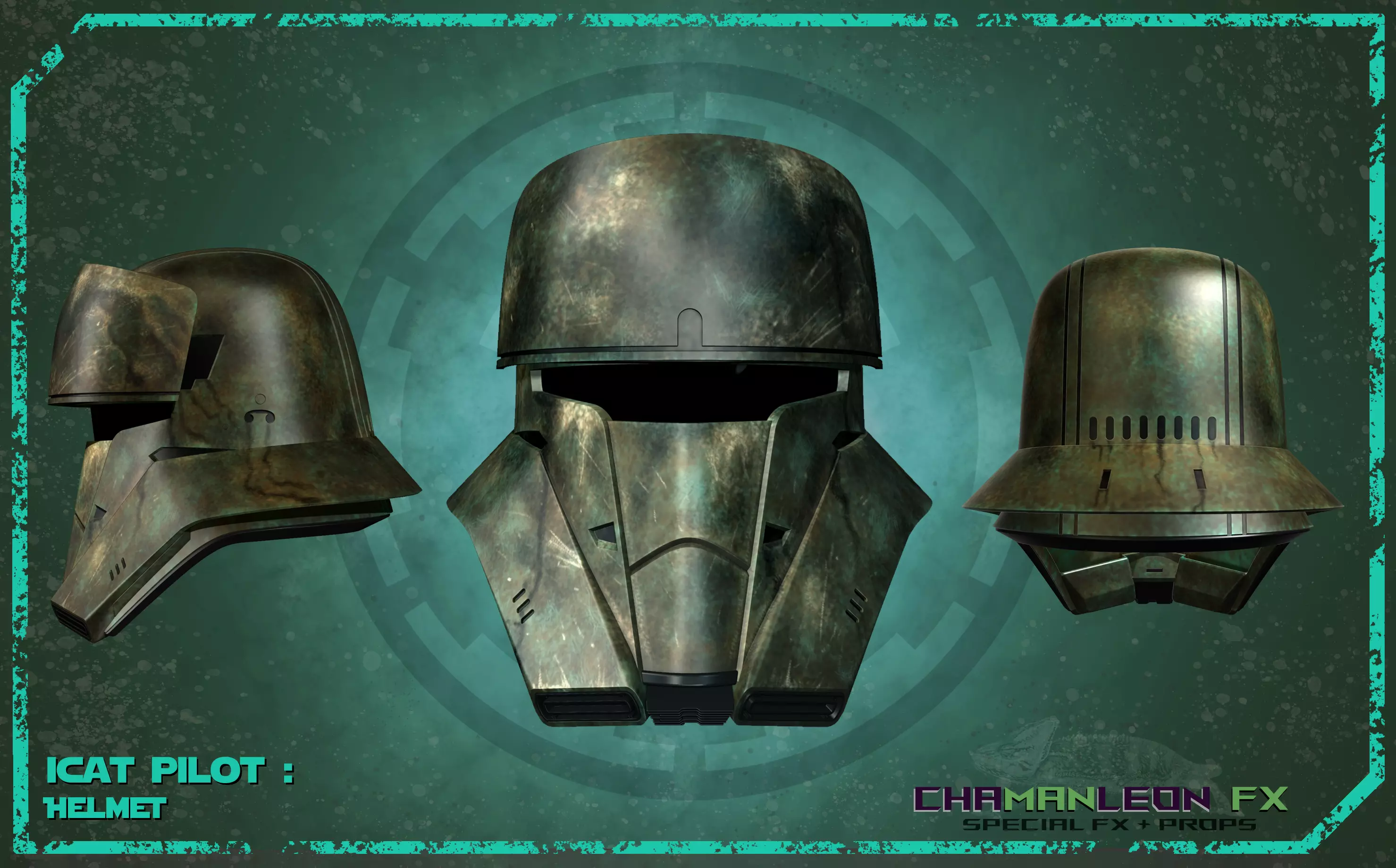 ICAT Pilot helmet from Rogue One and Mandalorian 3D print model_0