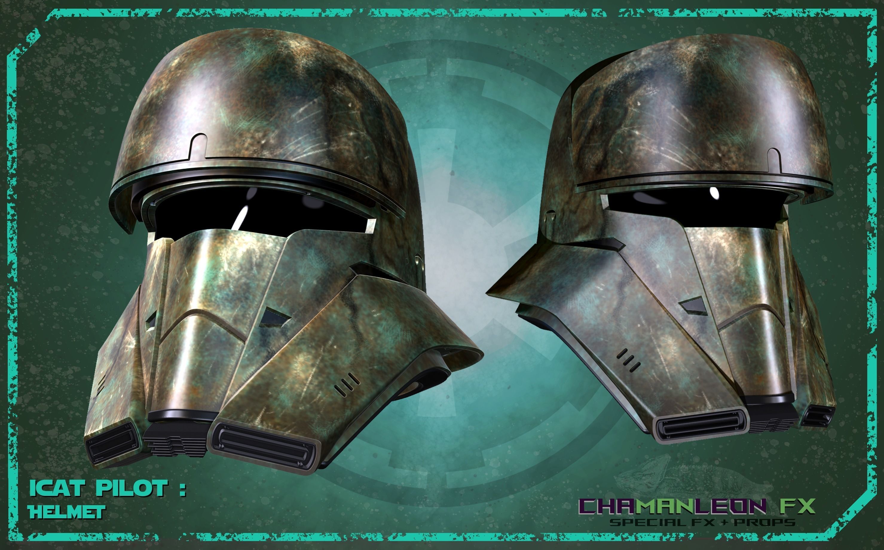 ICAT Pilot helmet from Rogue One and Mandalorian 3D print model_1