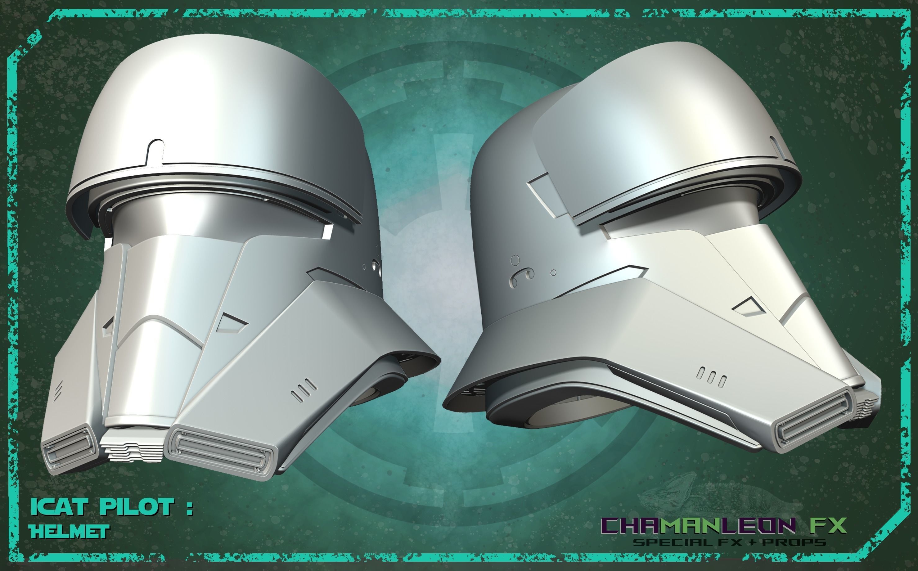 ICAT Pilot helmet from Rogue One and Mandalorian 3D print model_4