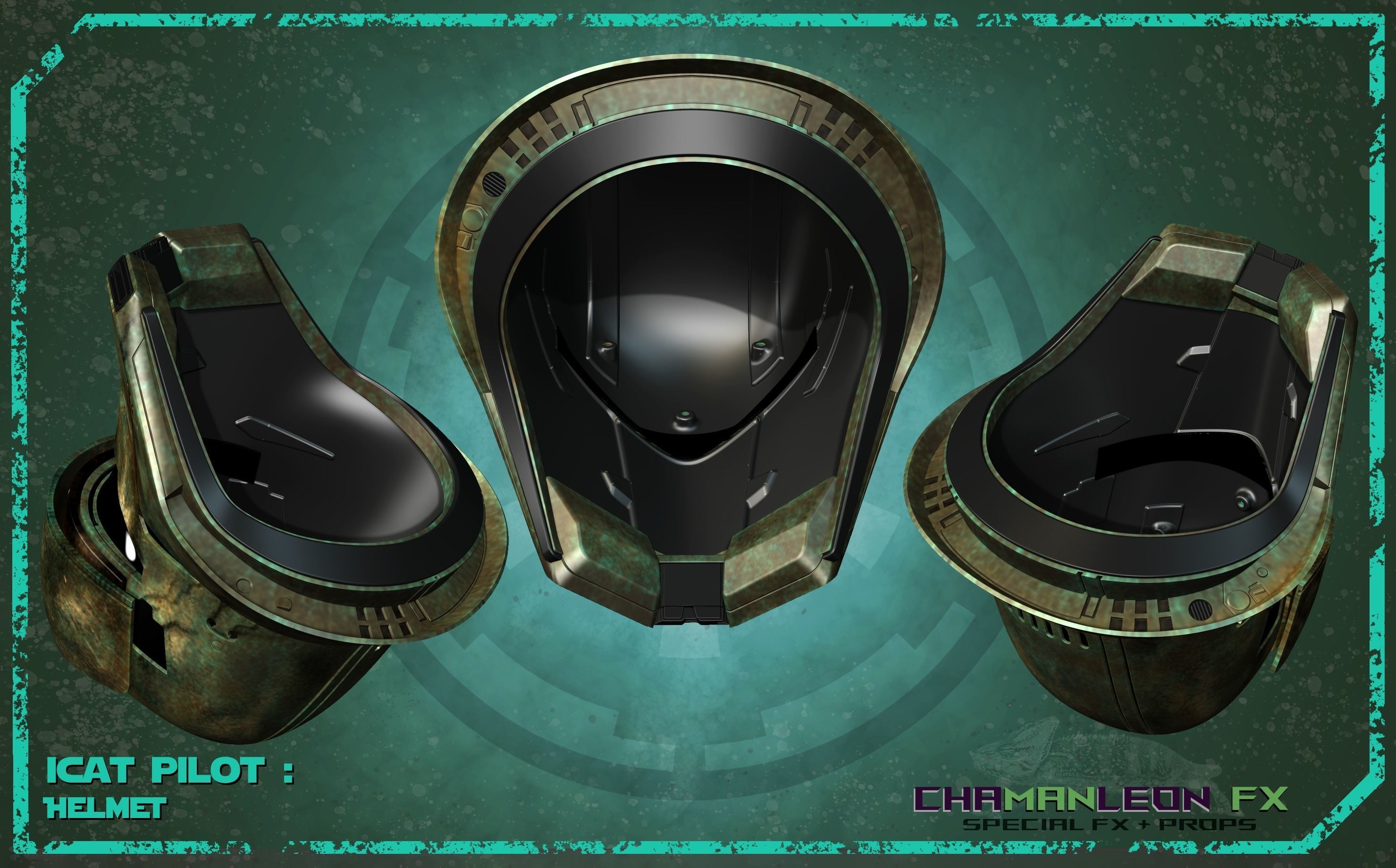 ICAT Pilot helmet from Rogue One and Mandalorian 3D print model_2