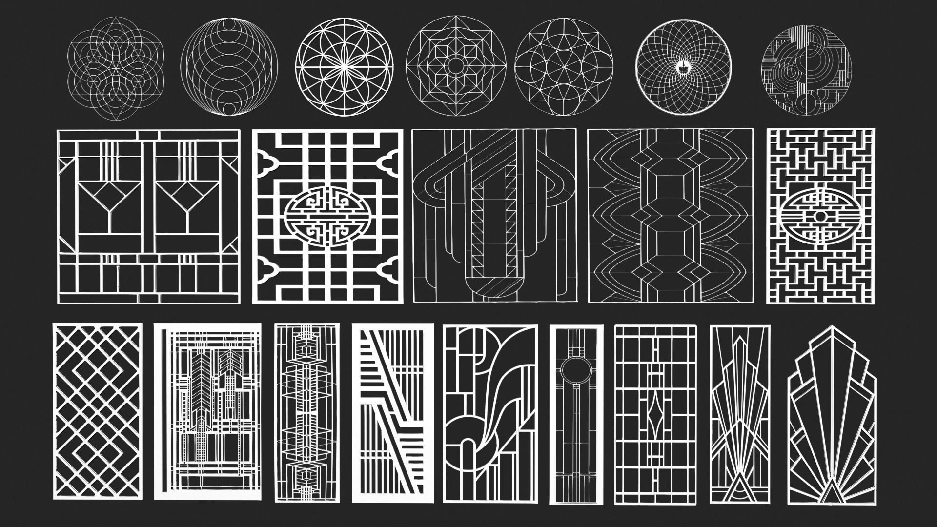 Decorative Panel 2 3D model_16