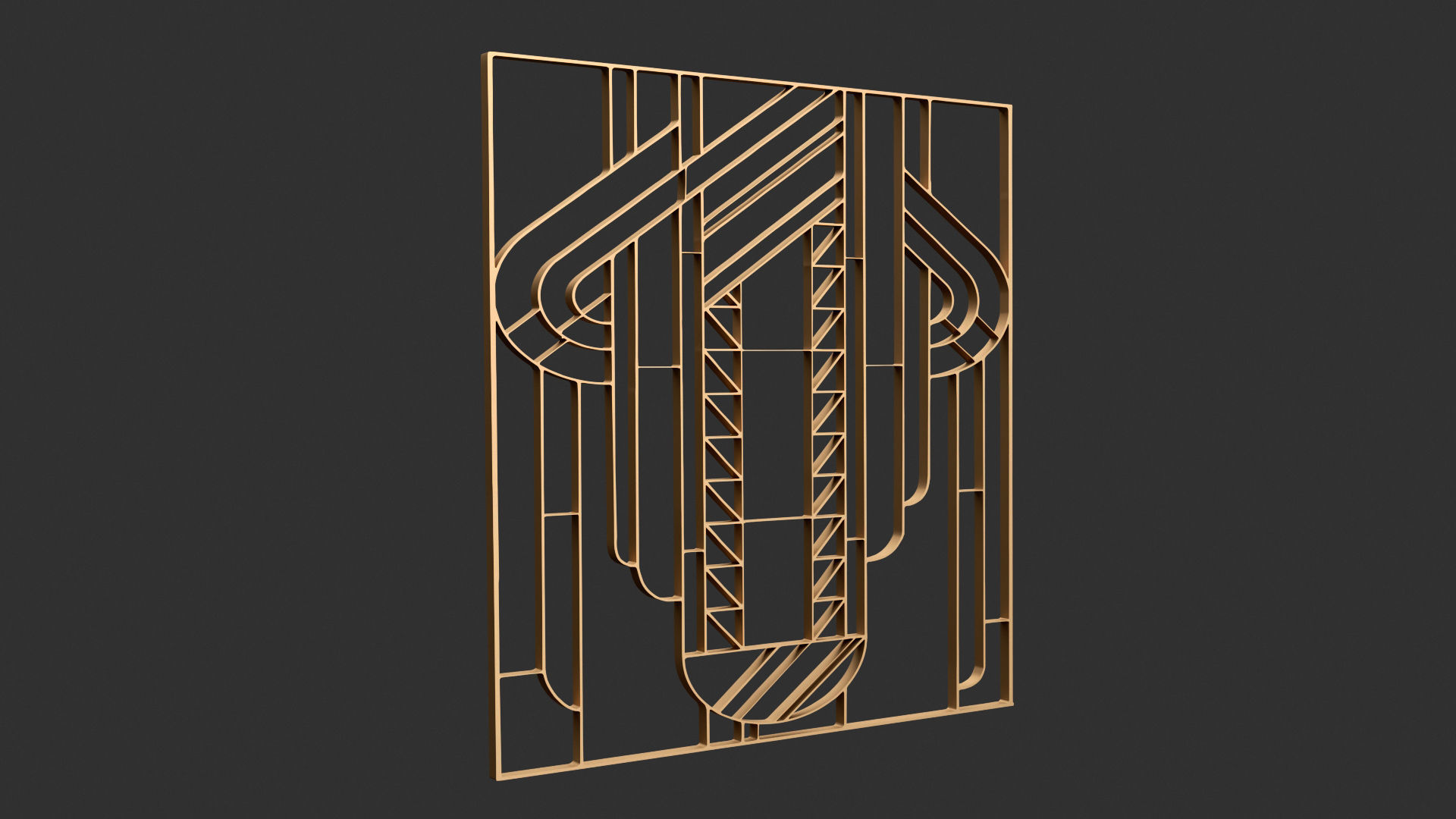 Decorative Panel 2 3D model_3