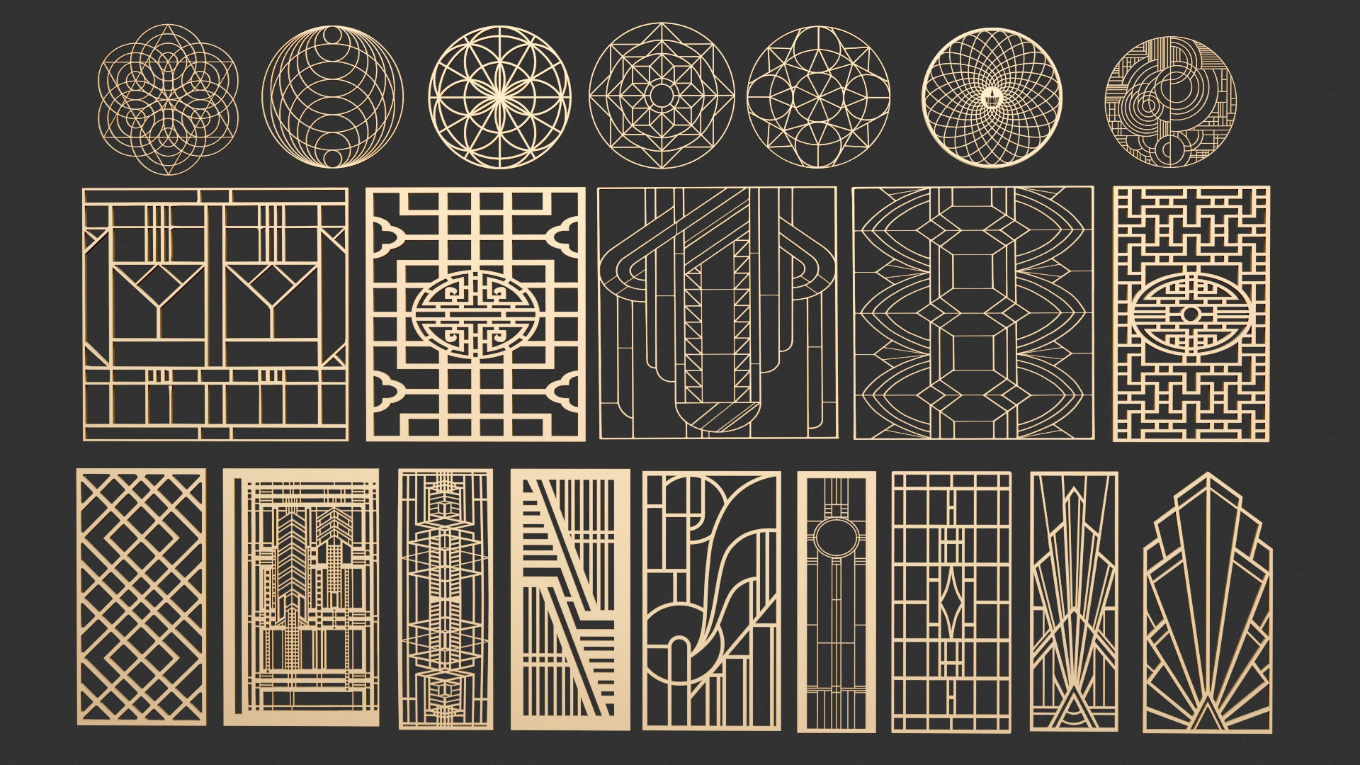 Decorative Panel 2 3D model_1