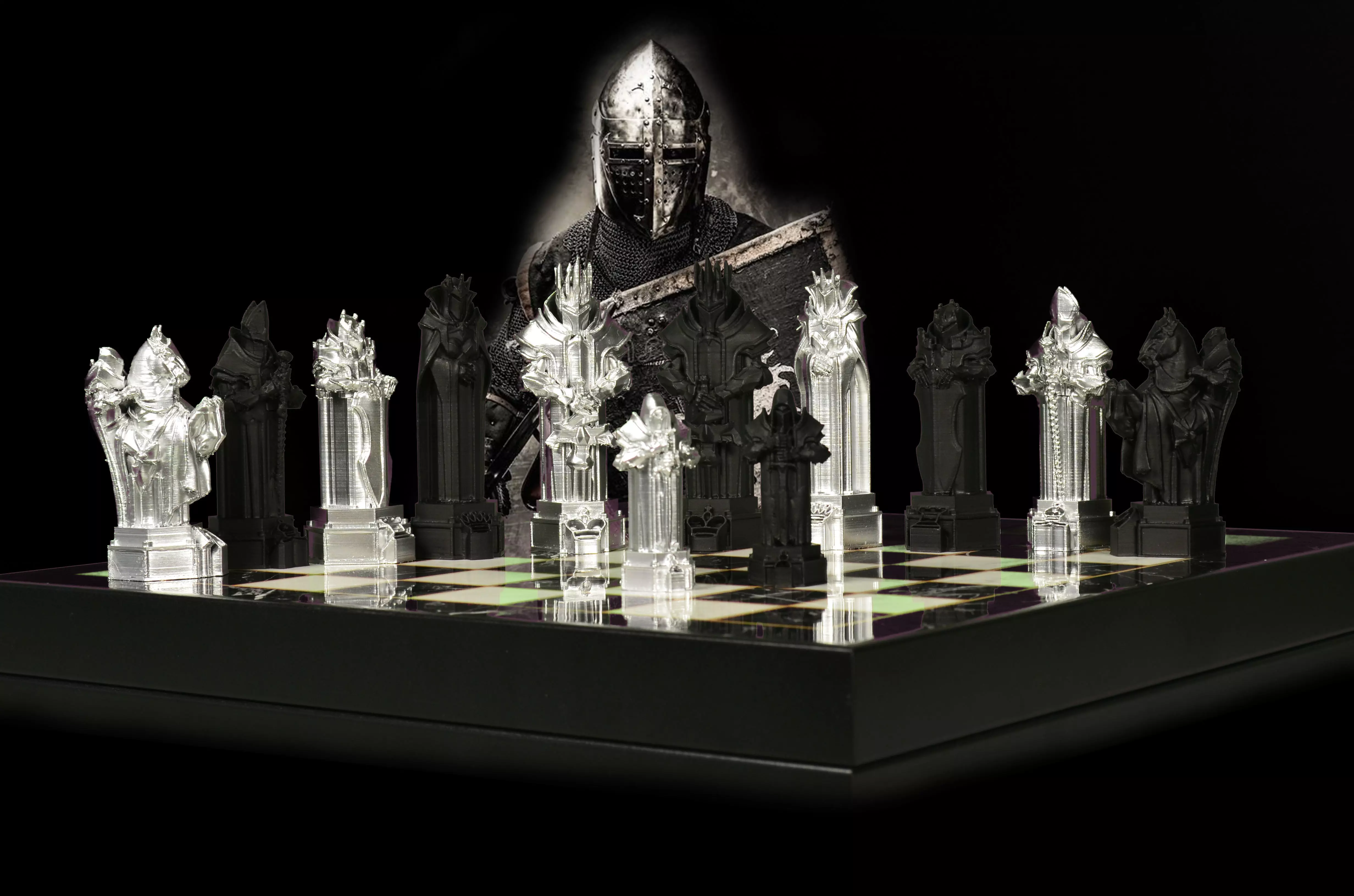 Warrior Knights Chess Set - Special Design  3D print model_0