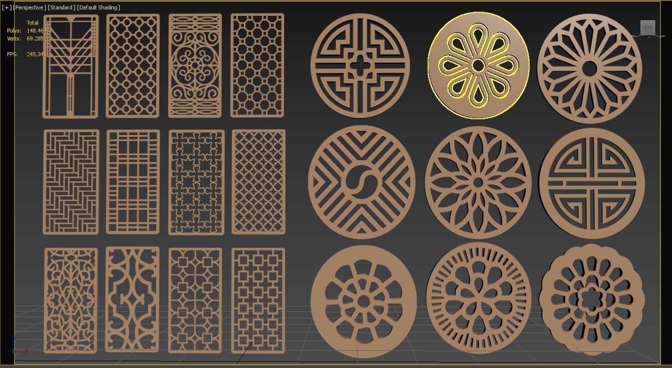 Decorative Panel 3 3D model_17