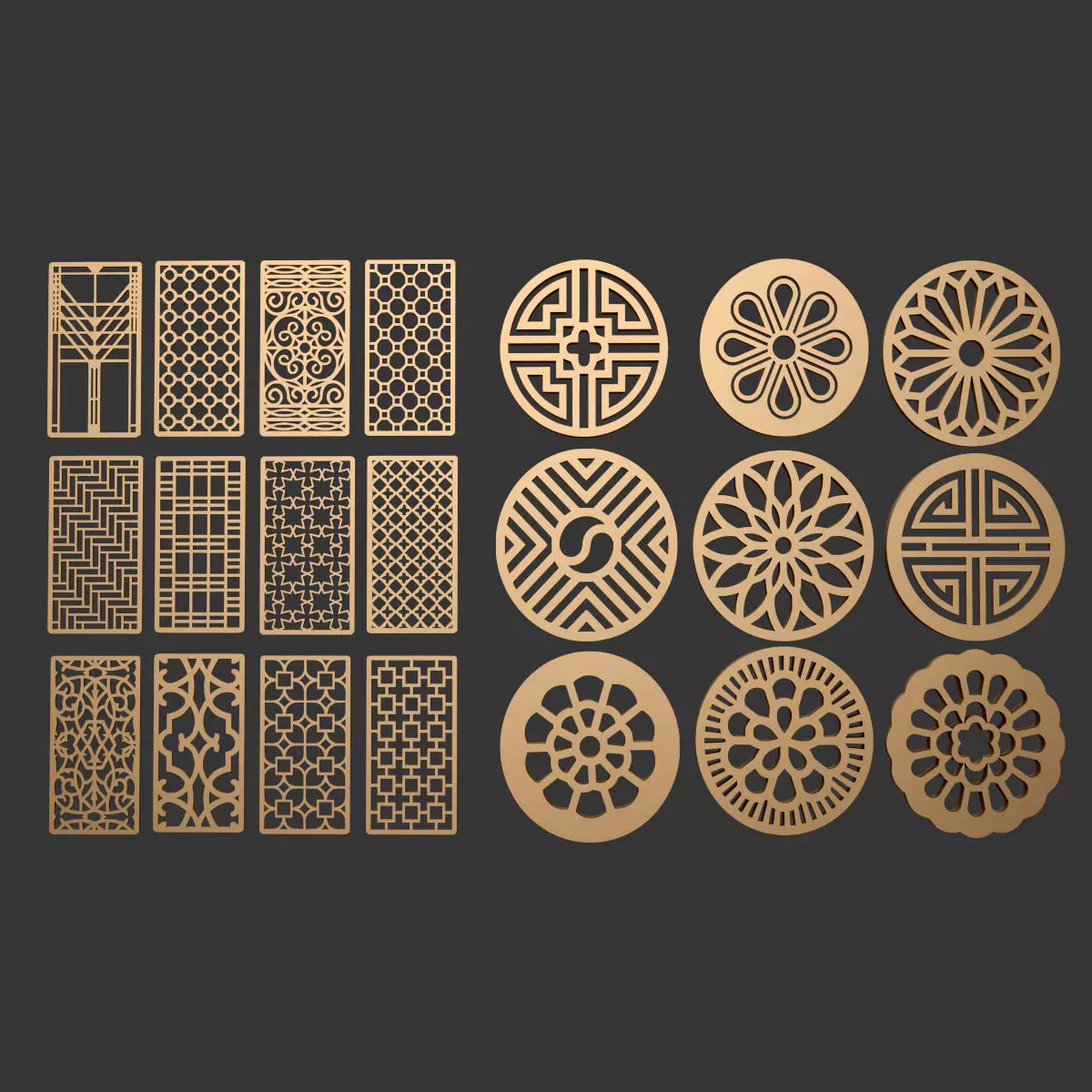 Decorative Panel 3 3D model_0