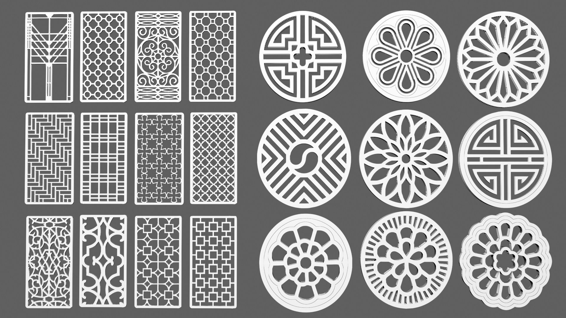 Decorative Panel 3 3D model_16