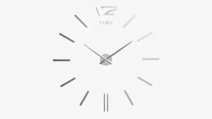 Modern Design Large Wall Clock 02 Free 3D model