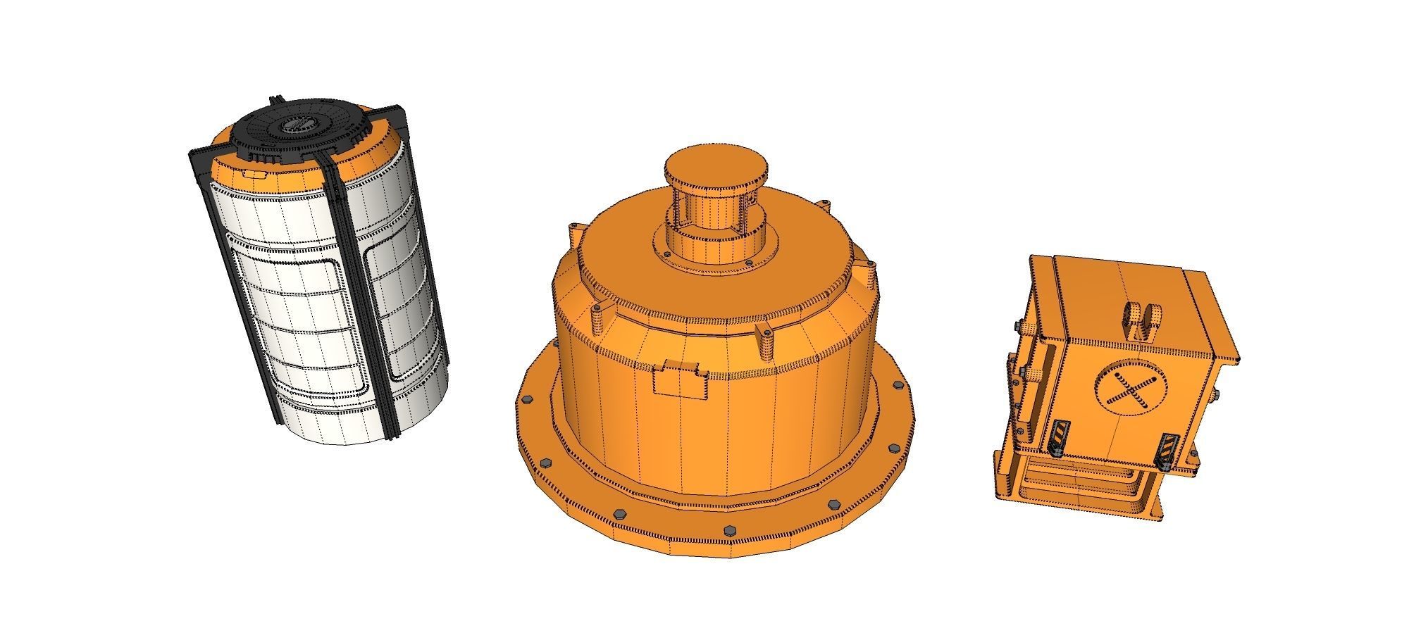 sci-fi Architecture kitbash 37 3D model_33