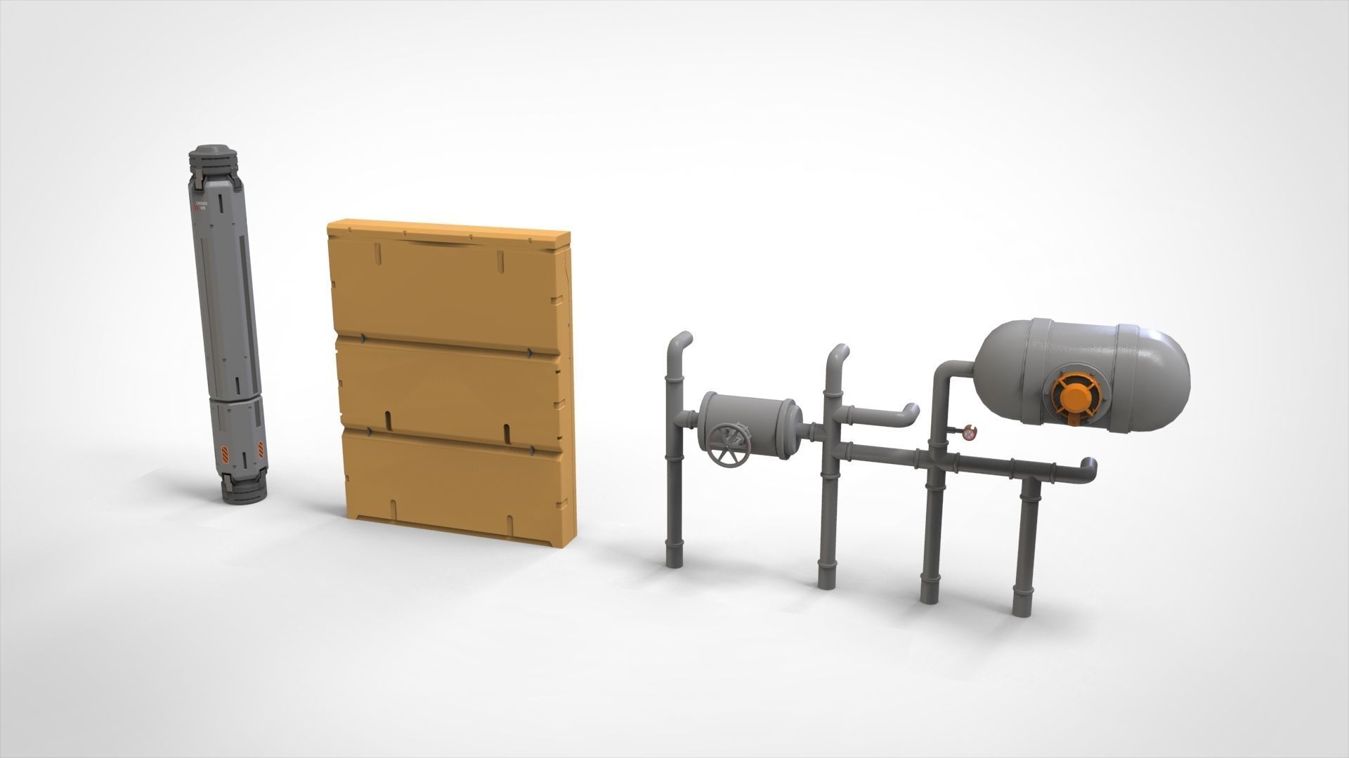 sci-fi Architecture kitbash 37 3D model_19