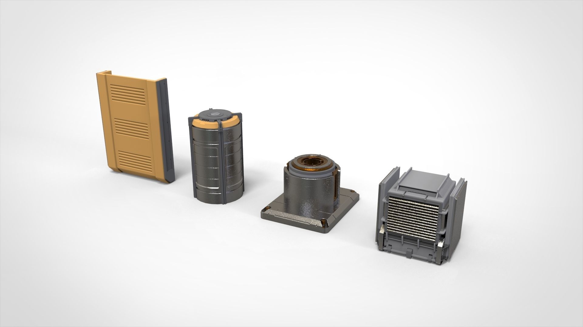 sci-fi Architecture kitbash 37 3D model_17