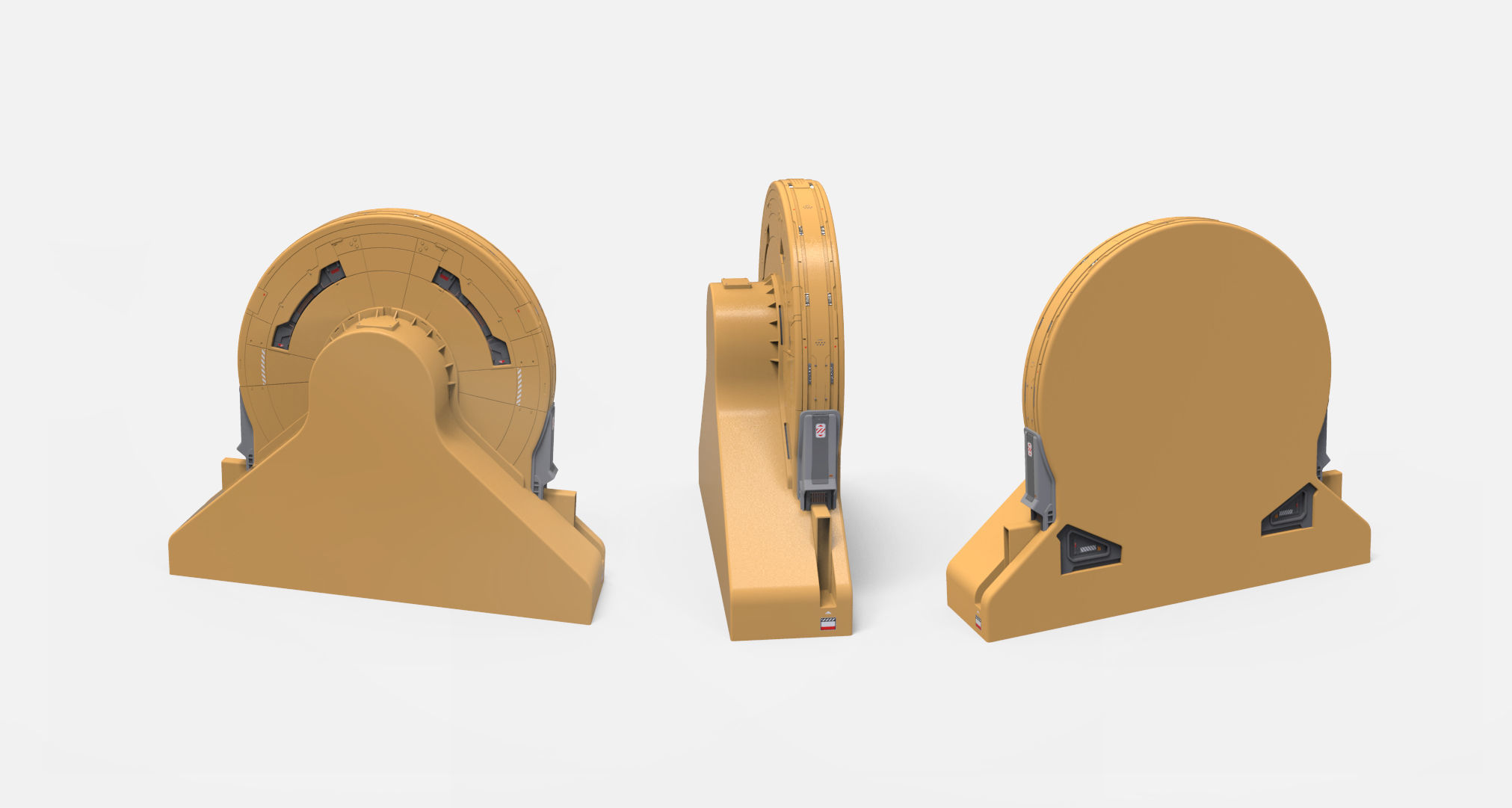 sci-fi Architecture kitbash 37 3D model_8