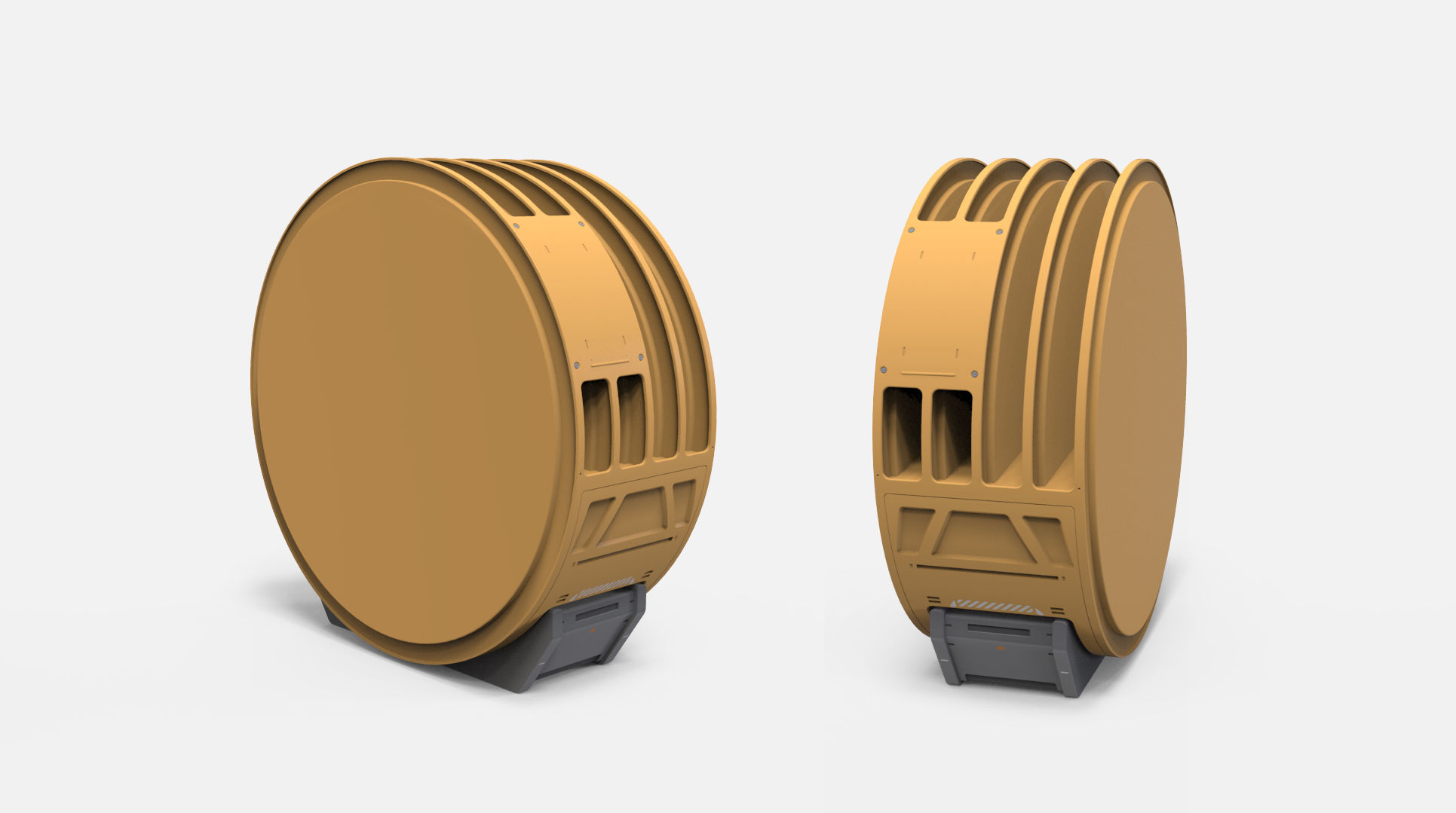 sci-fi Architecture kitbash 37 3D model_9