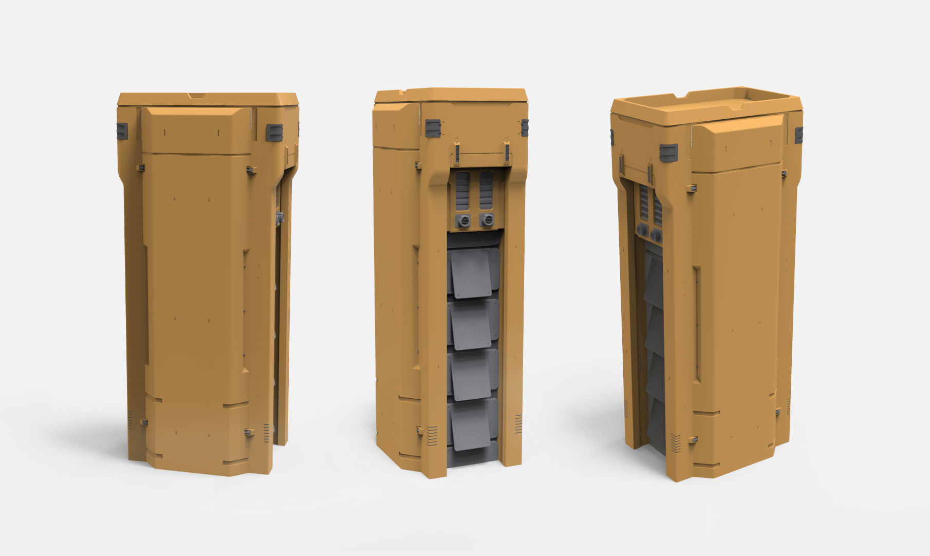 sci-fi Architecture kitbash 37 3D model_3