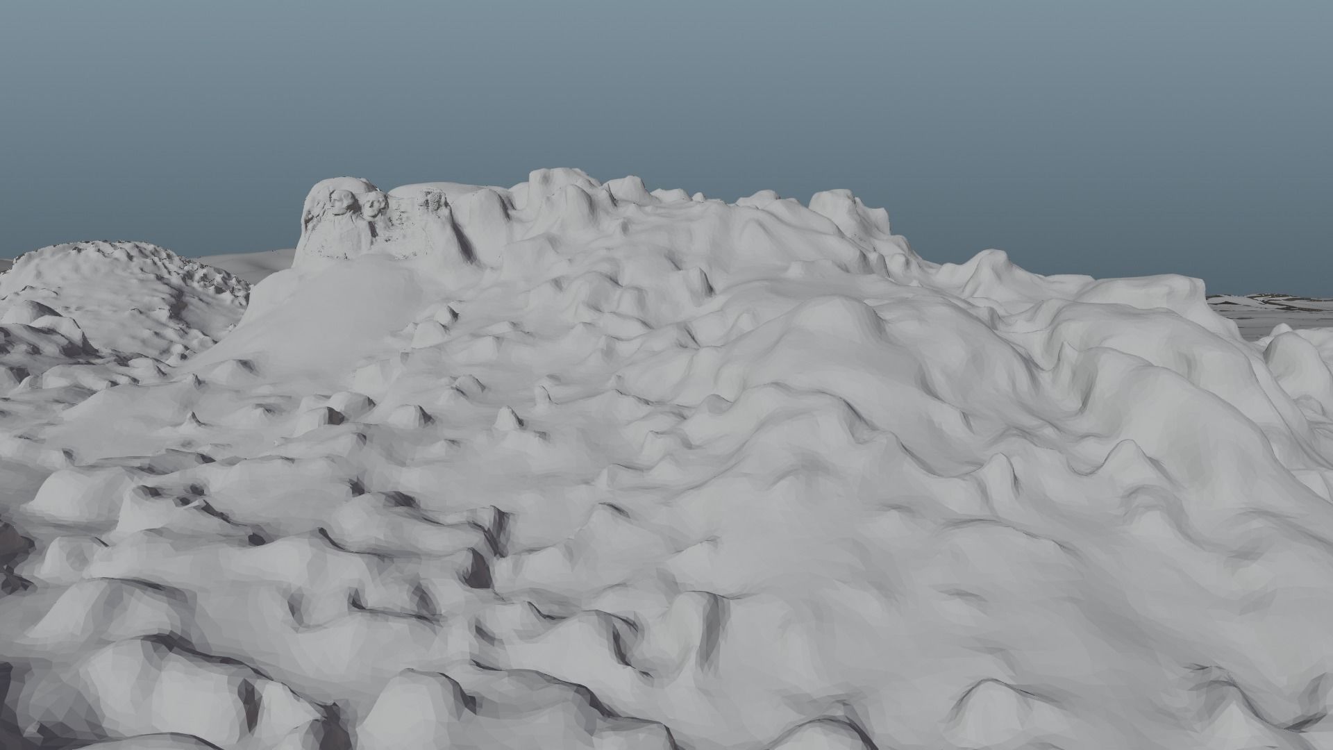 Mount Rushmore Landscape and 3D Printable 3D model_35