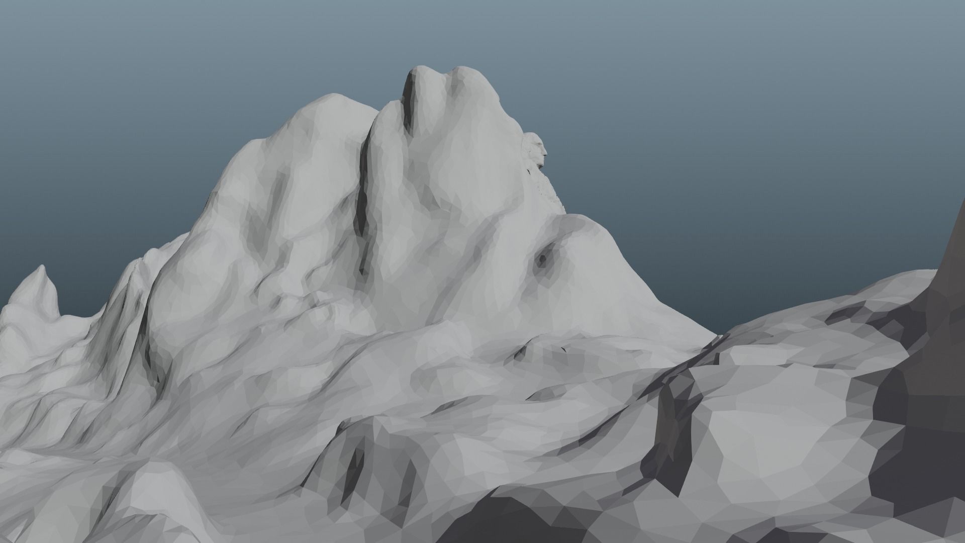 Mount Rushmore Landscape and 3D Printable 3D model_15