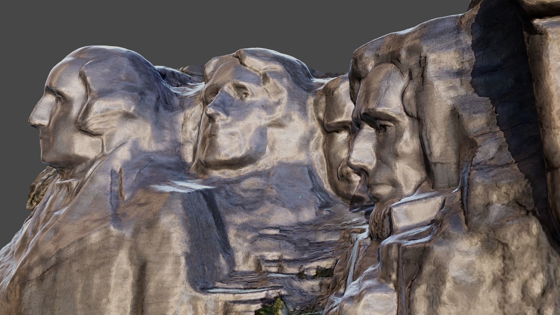 Mount Rushmore Landscape and 3D Printable 3D model_16