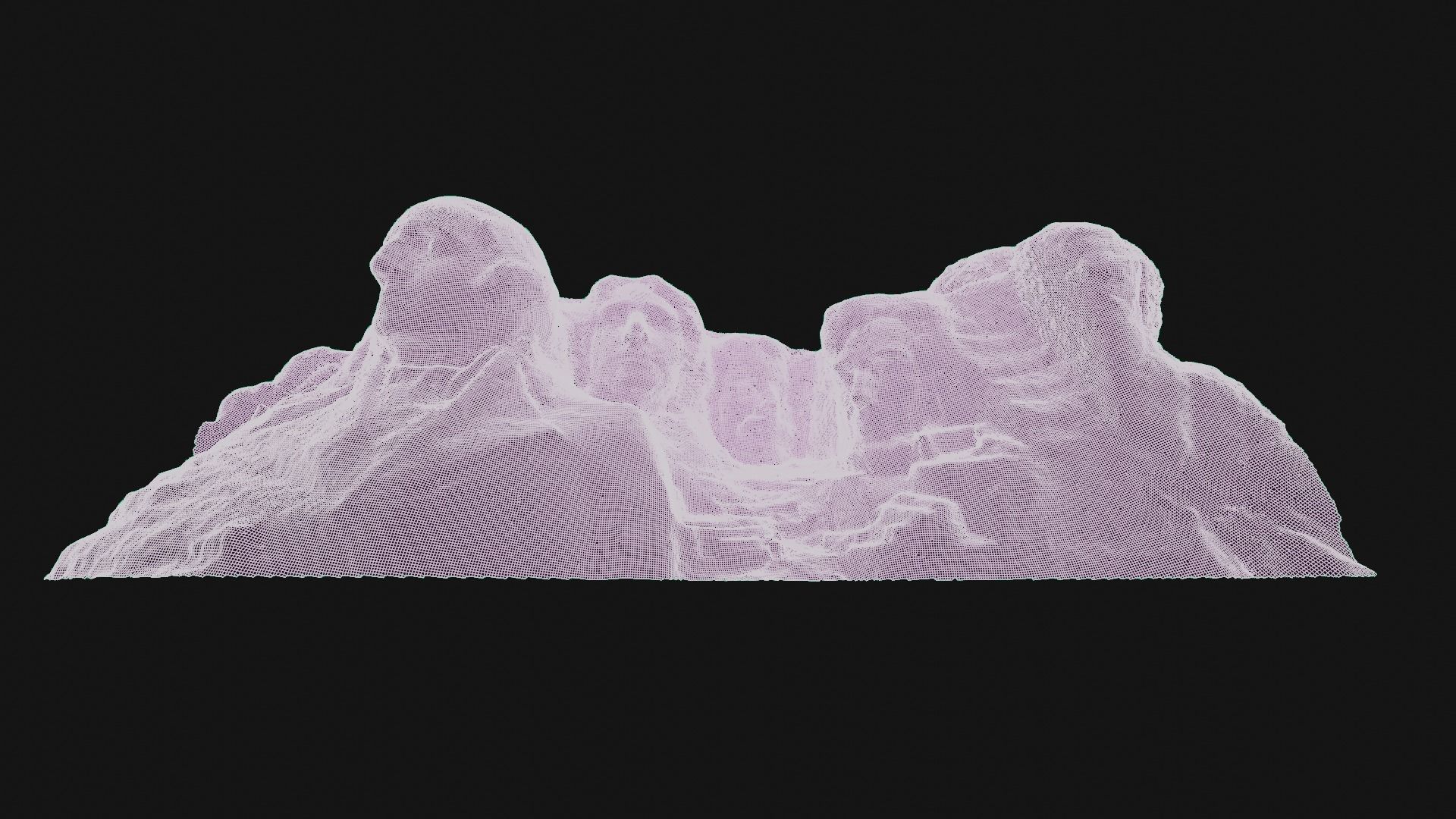 Mount Rushmore Landscape and 3D Printable 3D model_25