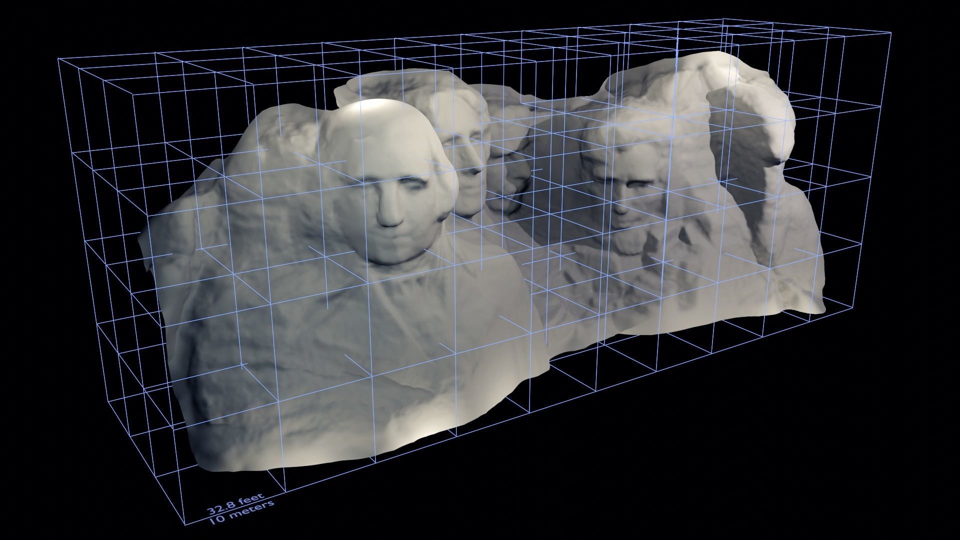 Mount Rushmore Landscape and 3D Printable 3D model_32