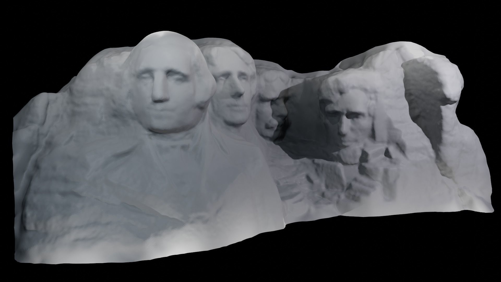 Mount Rushmore Landscape and 3D Printable 3D model_28