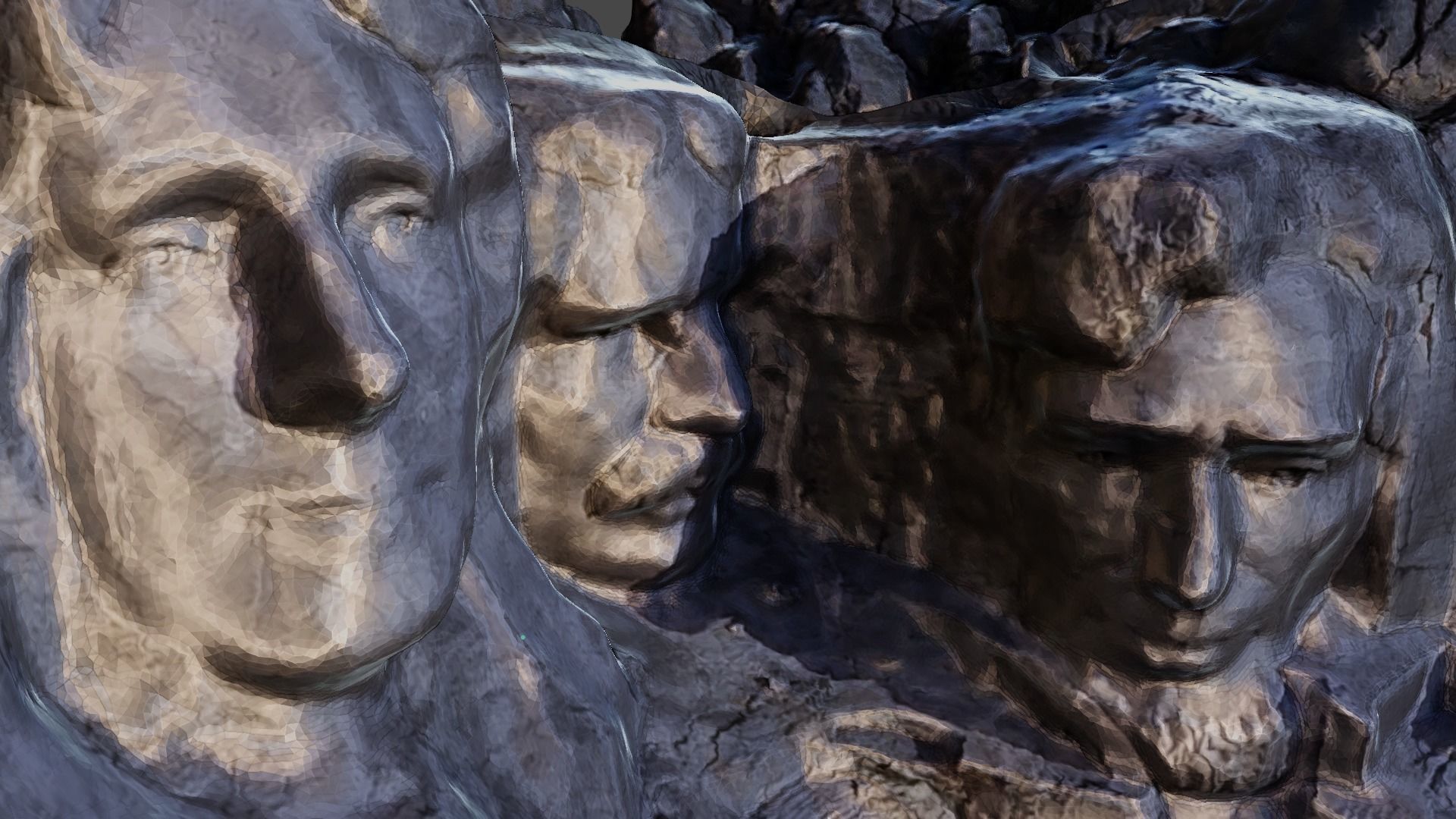 Mount Rushmore Landscape and 3D Printable 3D model_18