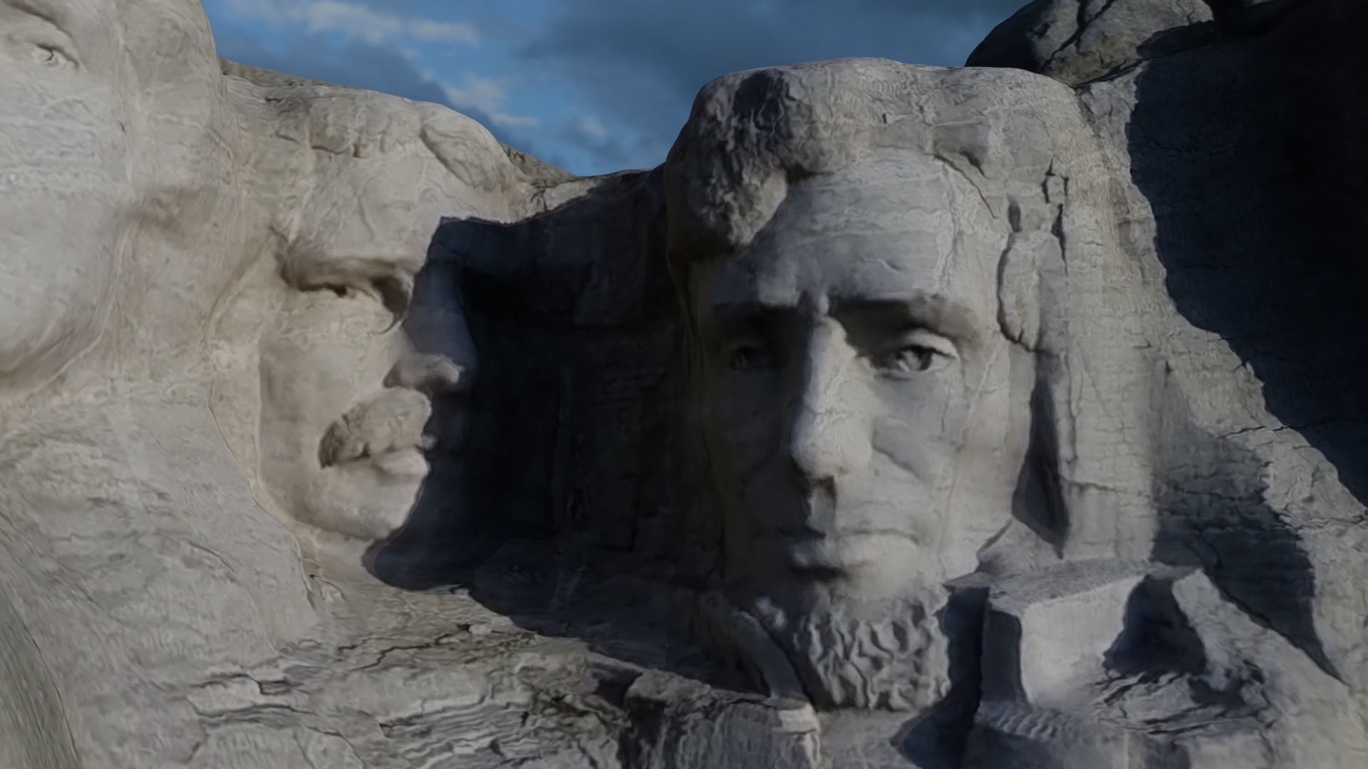 Mount Rushmore Landscape and 3D Printable 3D model_1