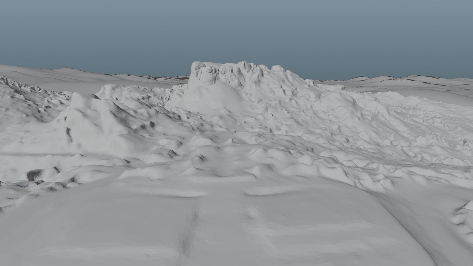 Mount Rushmore Landscape and 3D Printable 3D model_38
