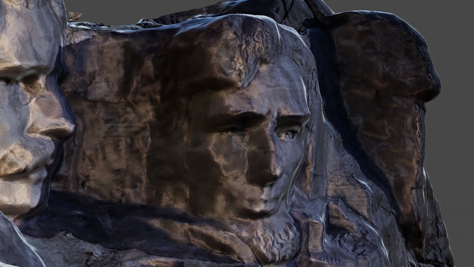 Mount Rushmore Landscape and 3D Printable 3D model_19