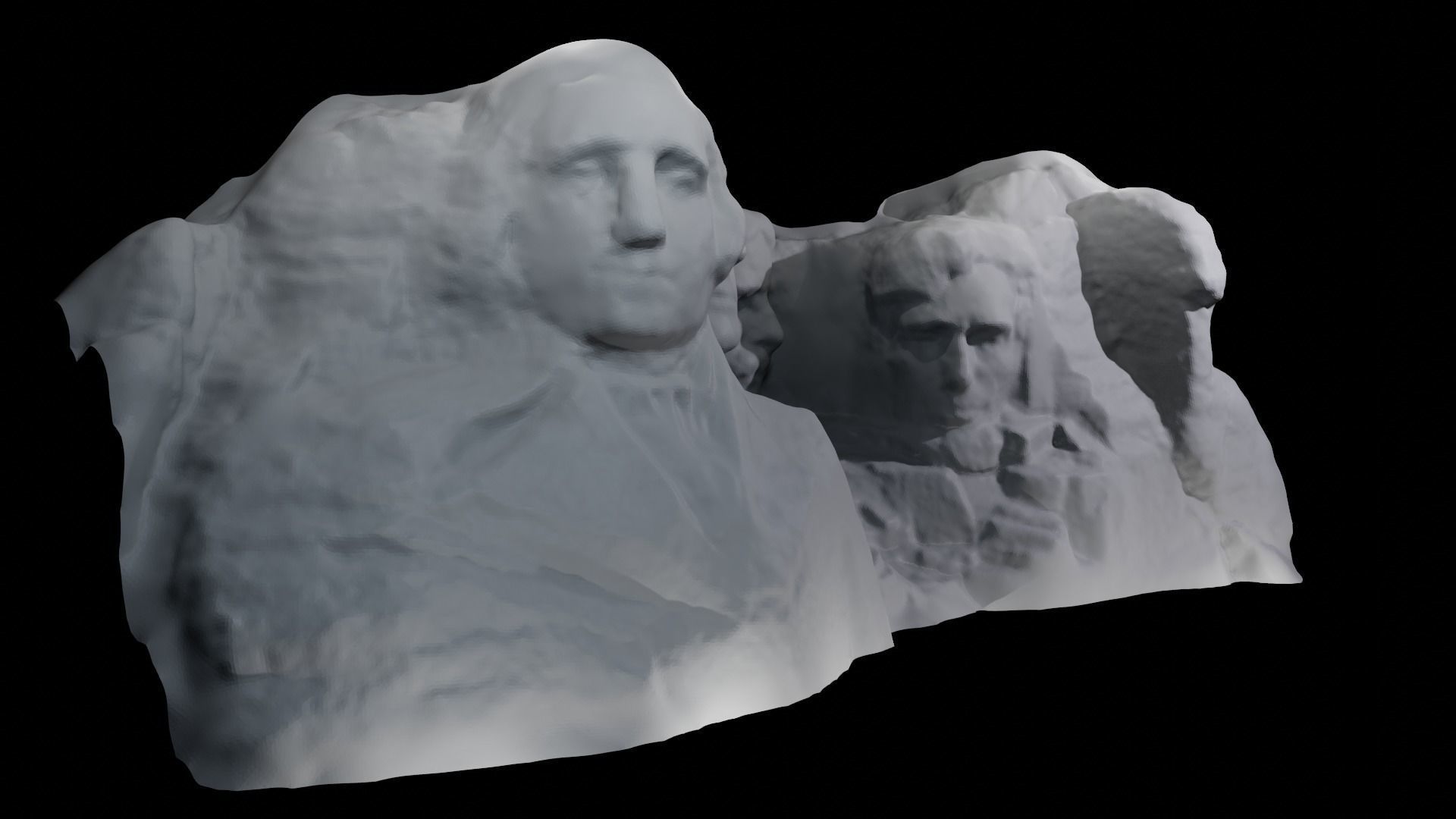 Mount Rushmore Landscape and 3D Printable 3D model_29