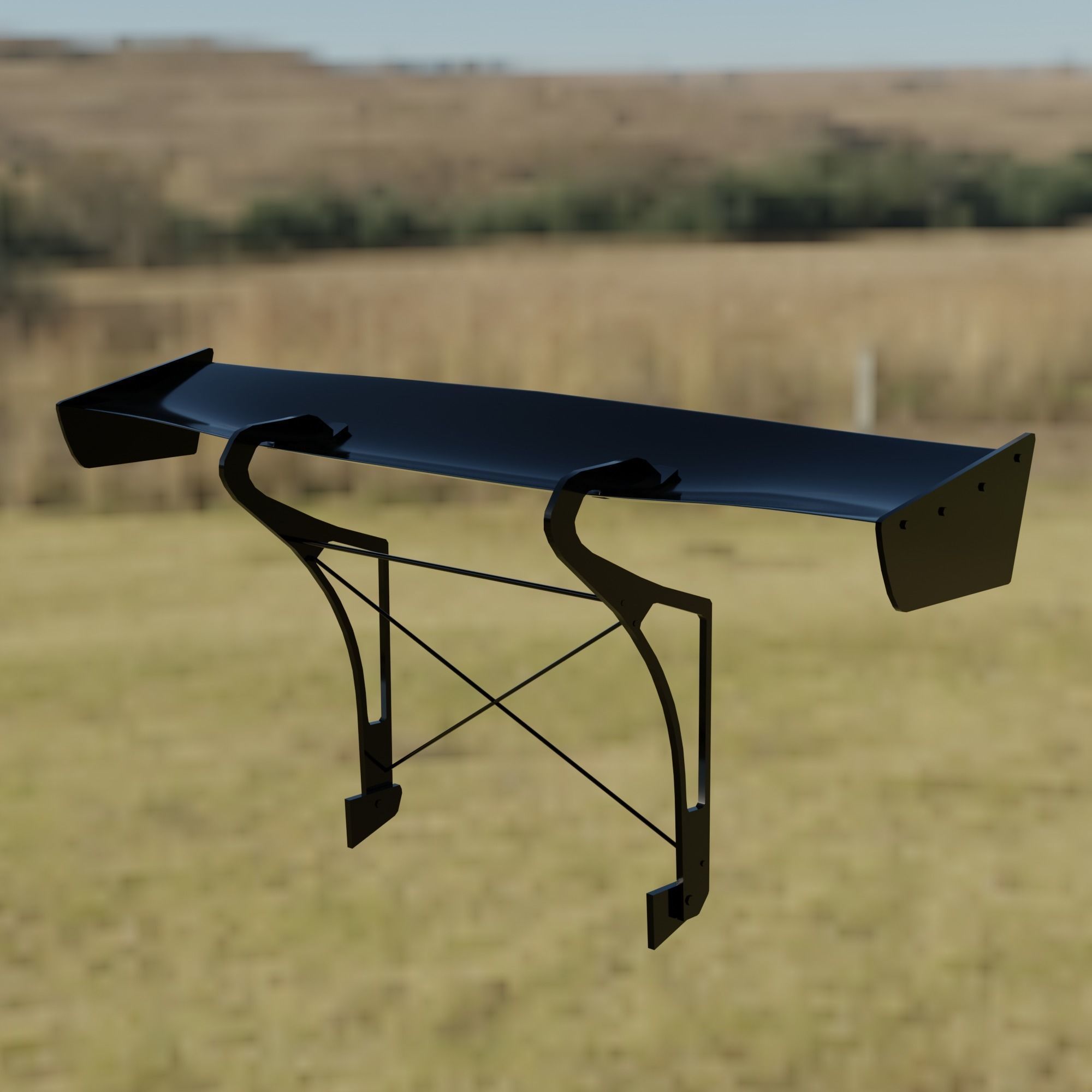 Drift Spoiler Free low-poly 3D model_1