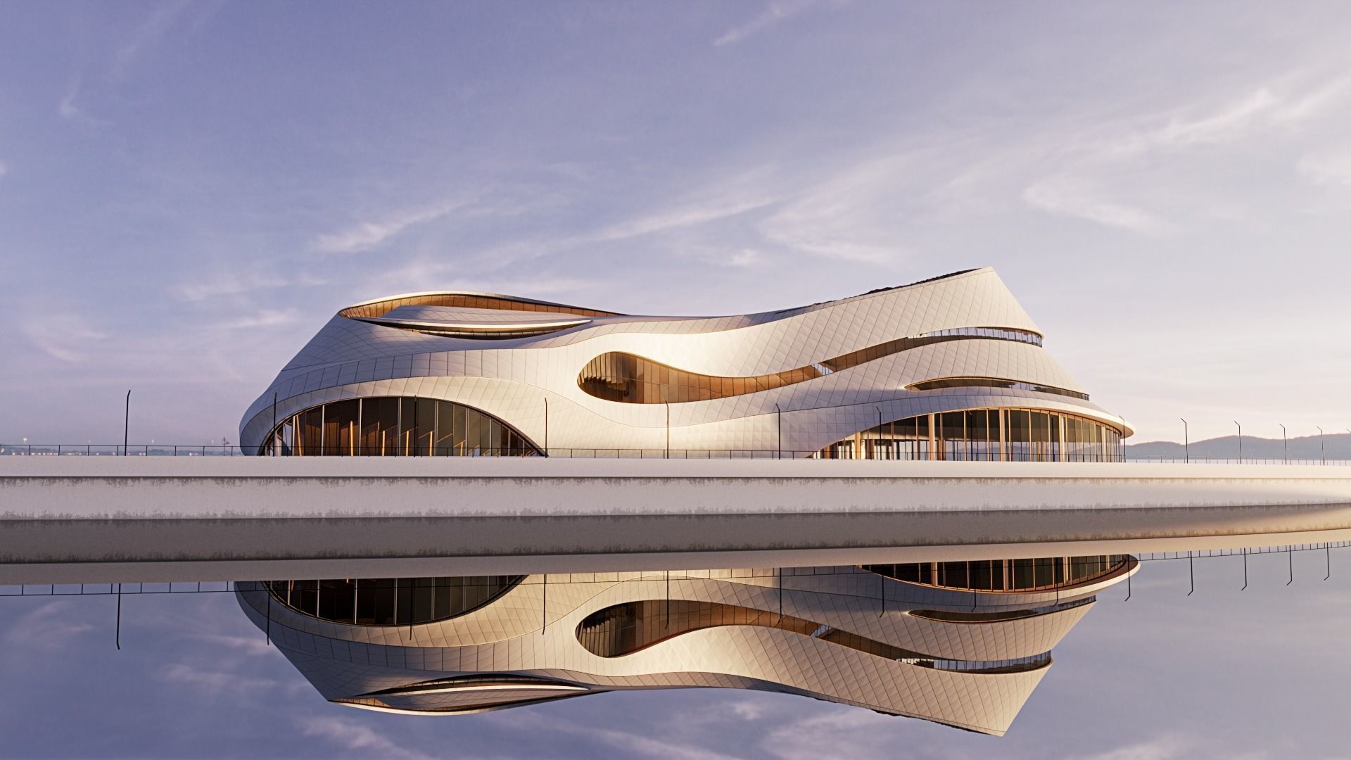 Futuristic building 46 3D model_1