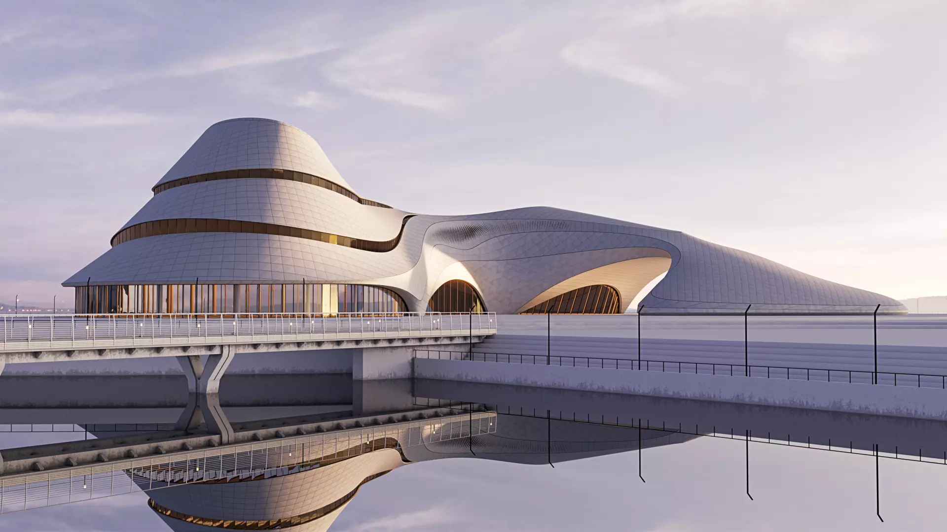 Futuristic building 46 3D model_0