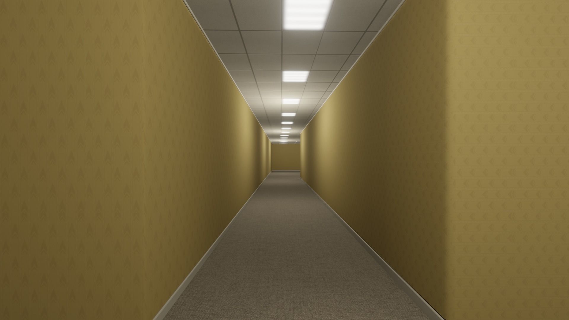 The Backrooms - Blender EEVEE 3D model Low-poly 3D model_9