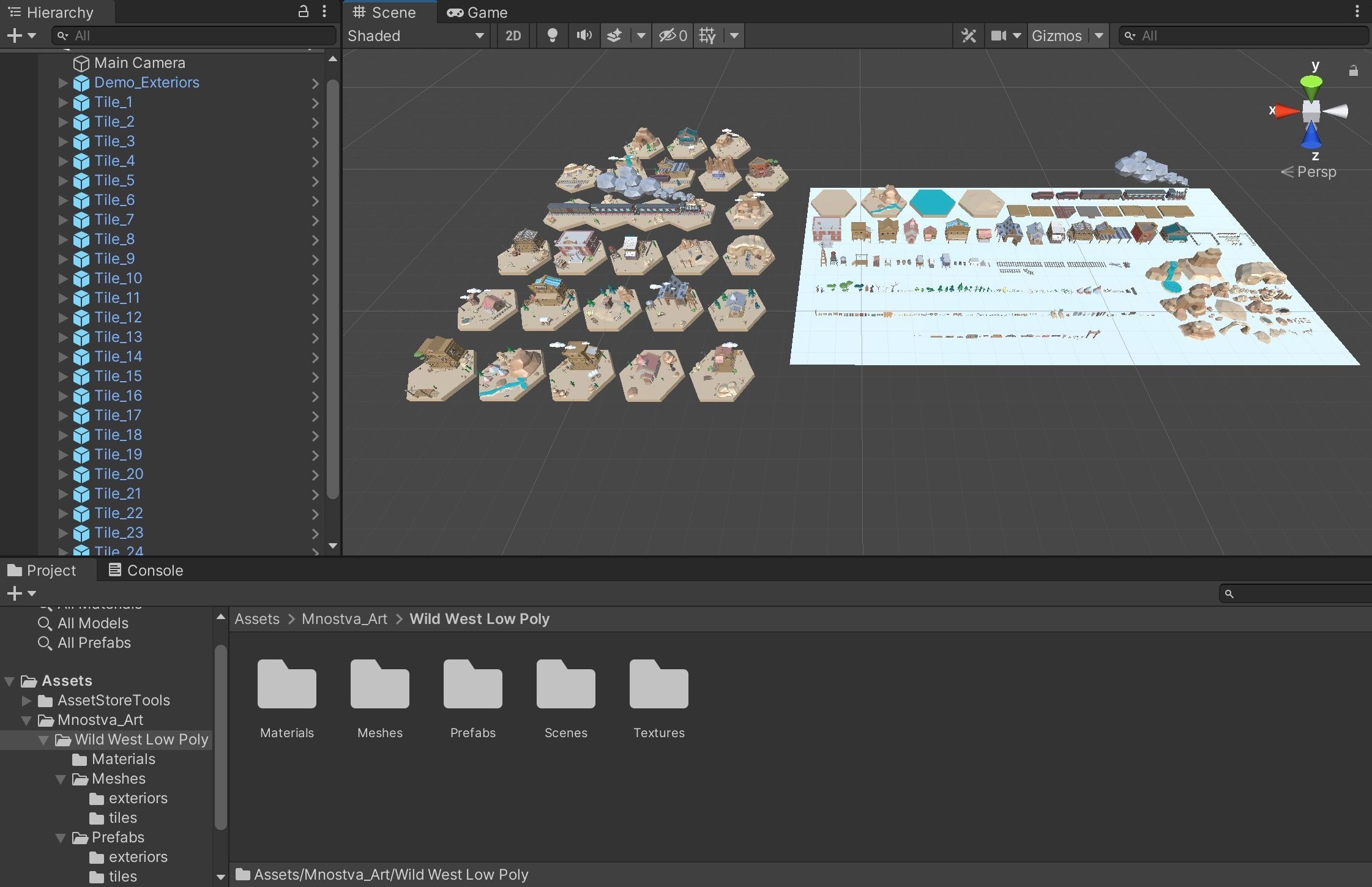 Low Poly Wild West Set Low-poly 3D model_22