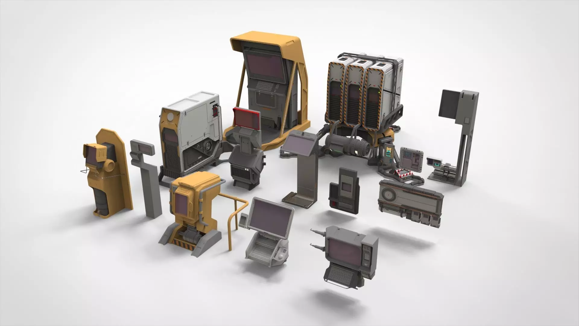 sci fi terminal 1 3D model