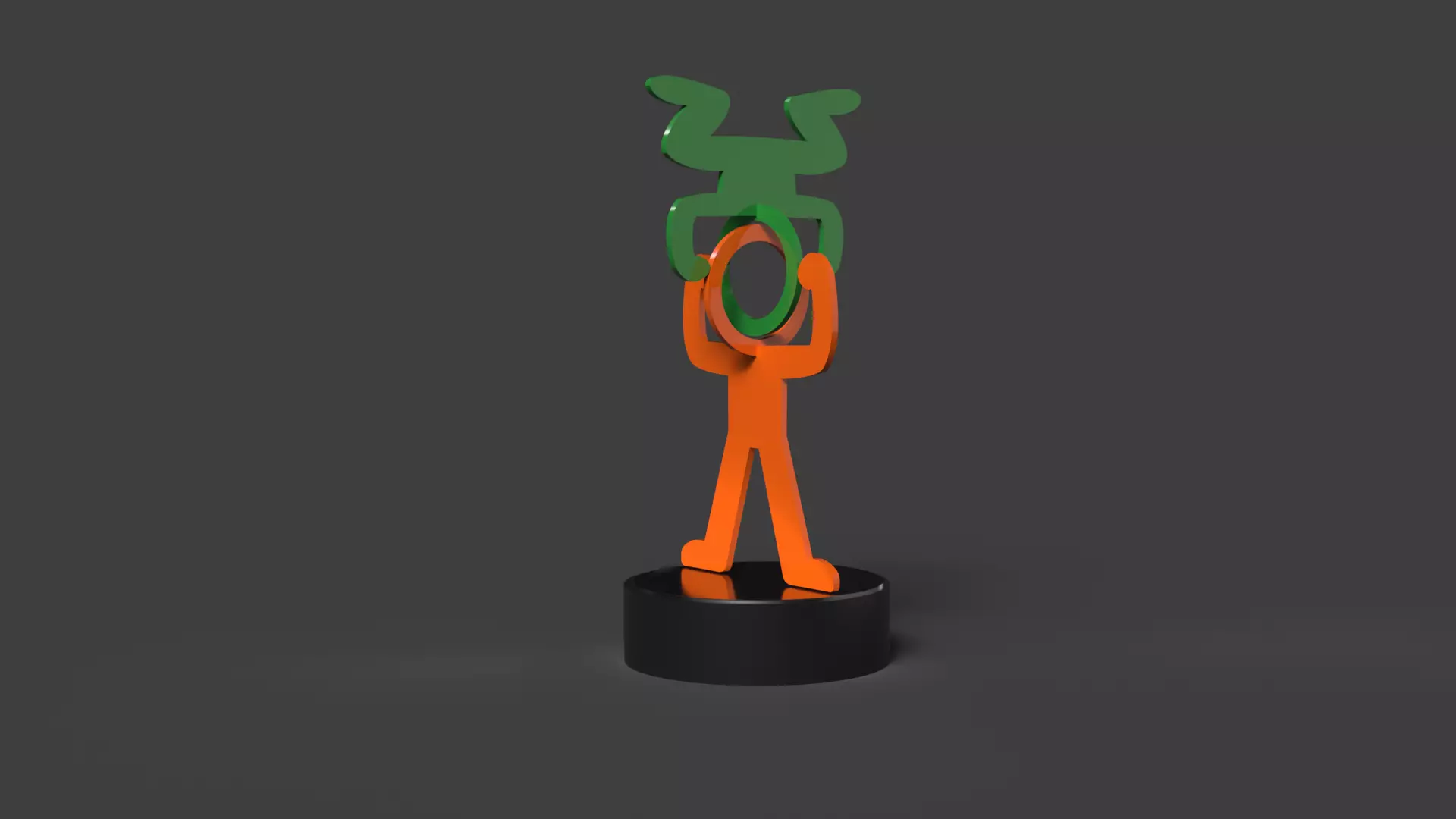 HEADSTAND- SCULPTURE BY KEITH HARING 3D print model