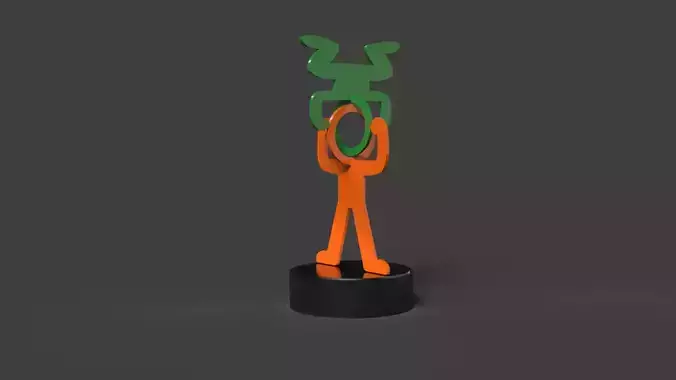 HEADSTAND- SCULPTURE BY KEITH HARING 3D print model