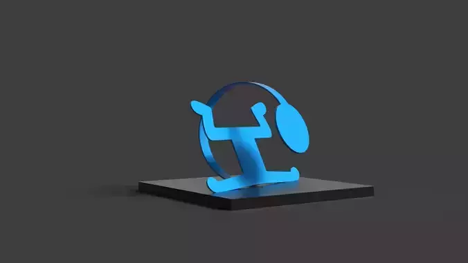 FLAT HEAD SCULPTURE- BY KEITH HARING 3D print model