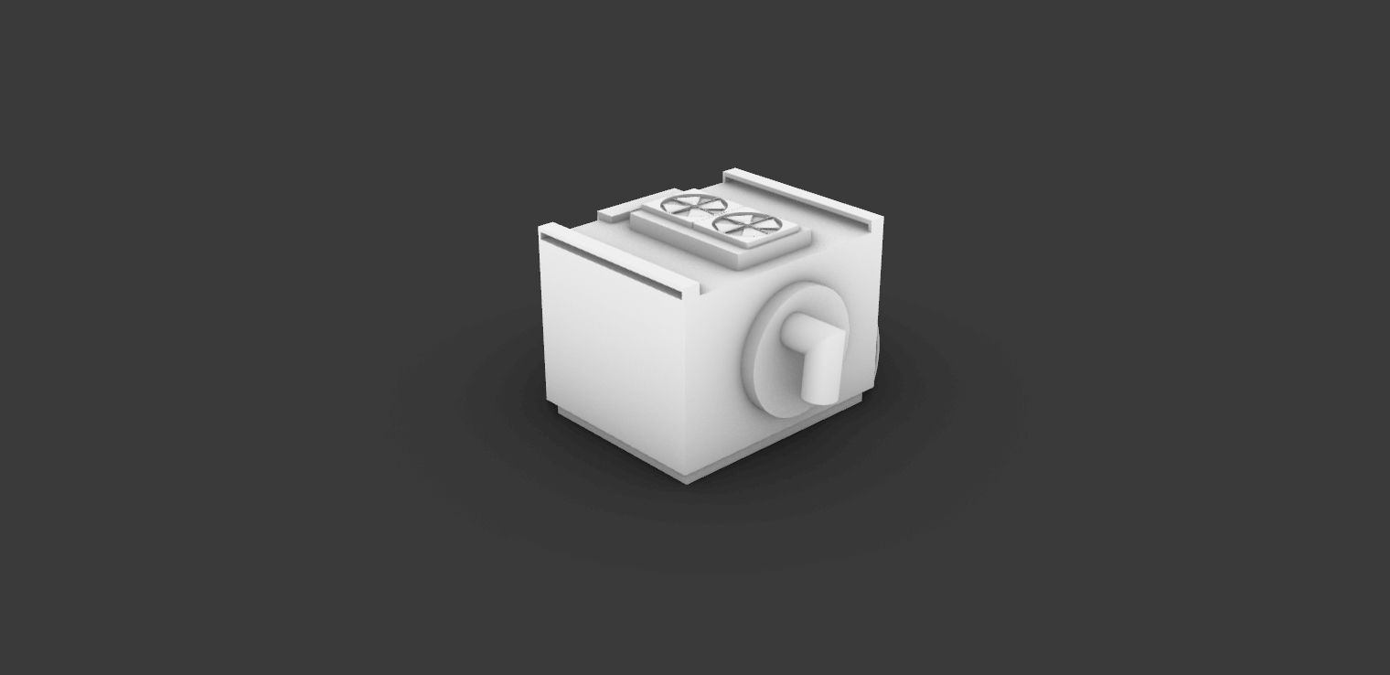 Heater box 3D model_1