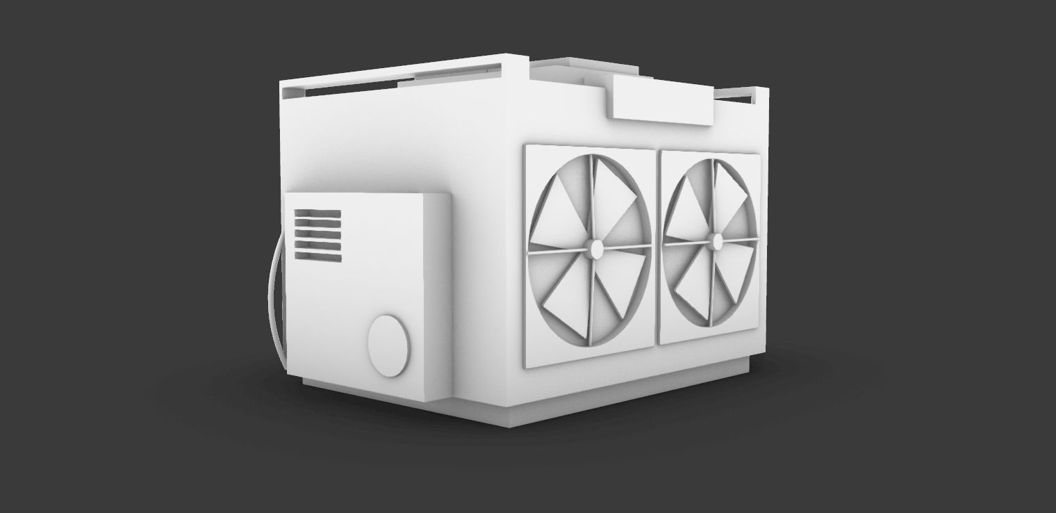Heater box 3D model_2
